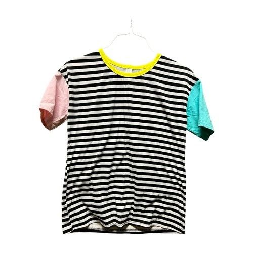 Other ROMWE Women Crewneck Striped Short Sleeve T-Shirt Top Blouse Size US XS / EU 42 / 0 - 2 Thumbnail