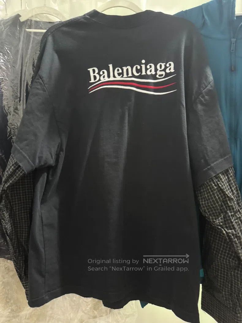 Balenciaga Balenciaga Coke Embroidered Patchwork Long Sleeve Size 2 Size US M / EU 48-50 / 2 - 6 Thumbnail