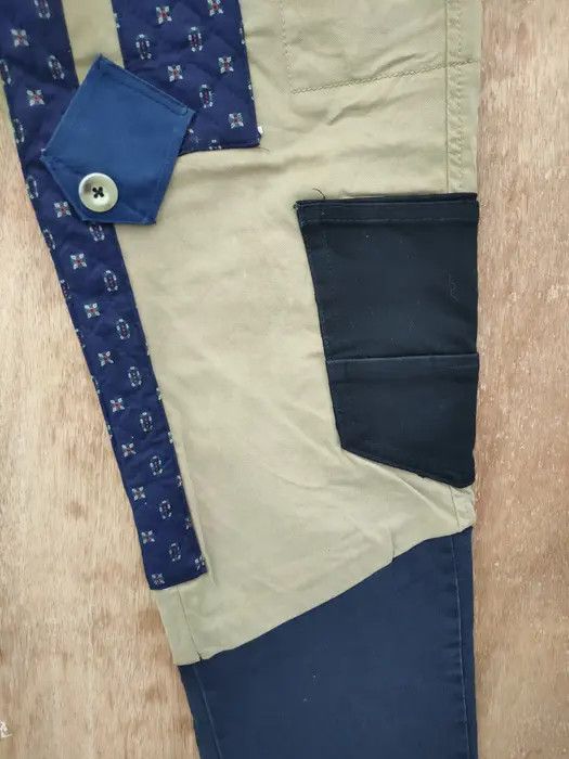 Japanese Brand DLL Uniqlo Custom patchwork reconstruct cargo pants #46-025 Size US 31 - 6 Thumbnail
