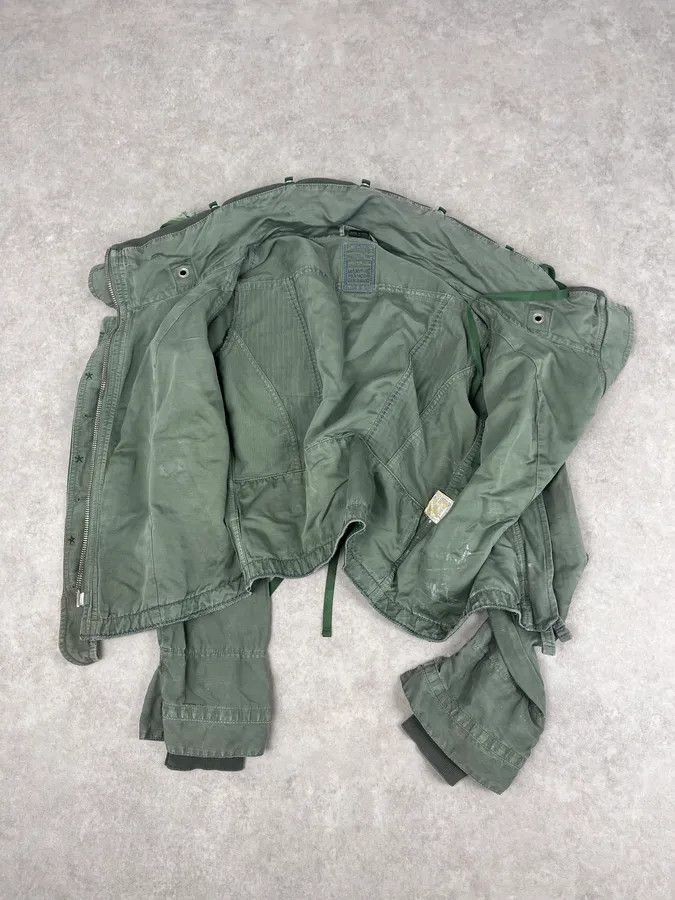 Marithe + Francois Girbaud 2000s Marithé + François Girbaud Olive Flowers Bondage Jacket Size S / US 4 / IT 40 - 8 Thumbnail