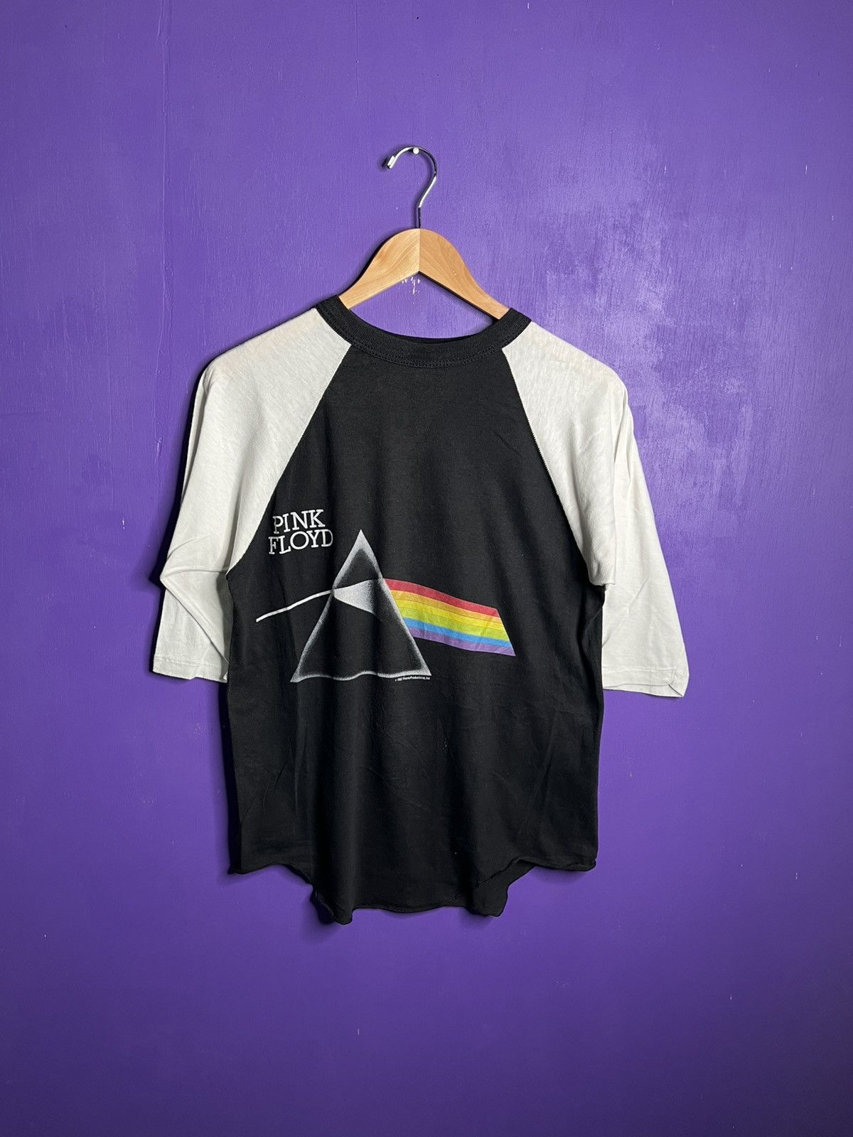 Band Tees × Vintage Vintage 1987 Pink Floyd dark side of the moon tour t-shirt Size US M / EU 48-50 / 2 - 1 Thumbnail