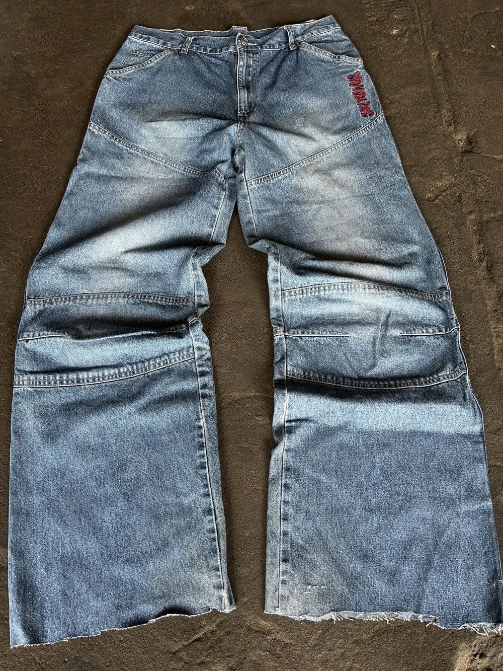 JNCO × Japanese Brand Vintage Baggy Rap sk8 Jnco Style Washed Jeans y2k Size US 32 / EU 48 - 1 Thumbnail
