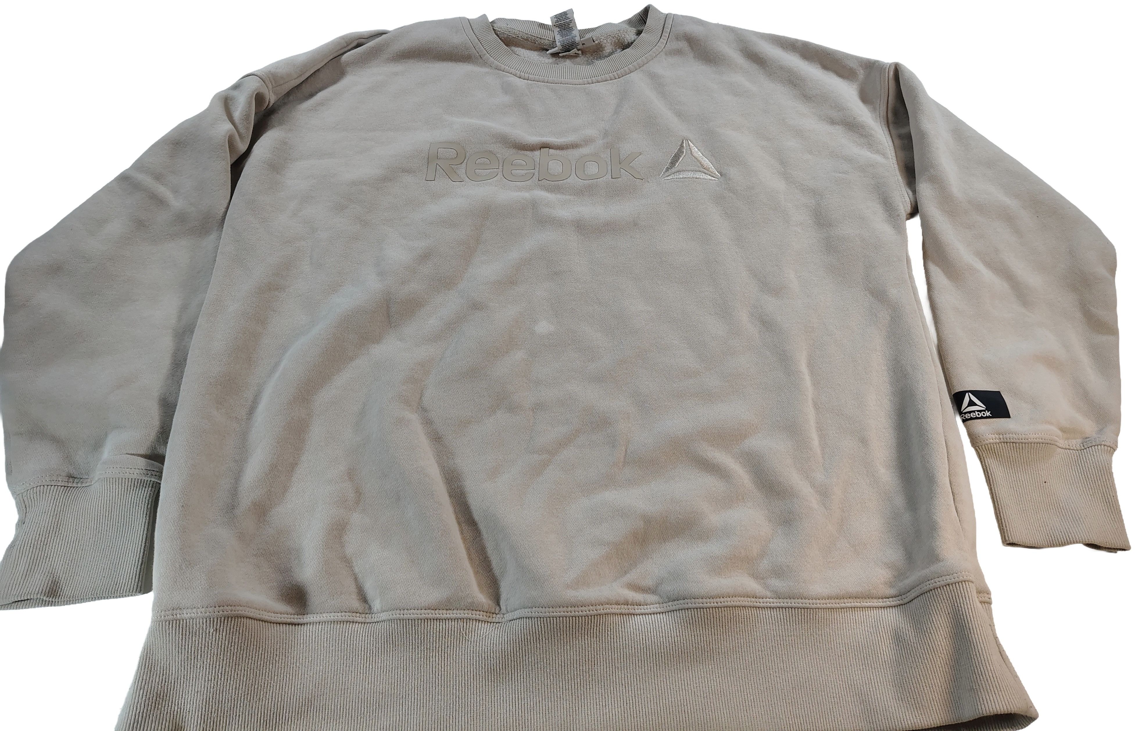 Reebok Men's Off-White XL Reebok Comfy Graphic Logo Sweater Size US XL / EU 56 / 4 - 1 Thumbnail