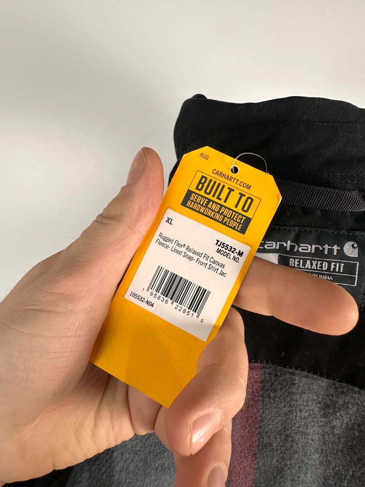 Carhartt Carhartt Rugged Flex Fleece Lined Shirt Jacket Black Size XL Size US XL / EU 56 / 4 - 11 Thumbnail