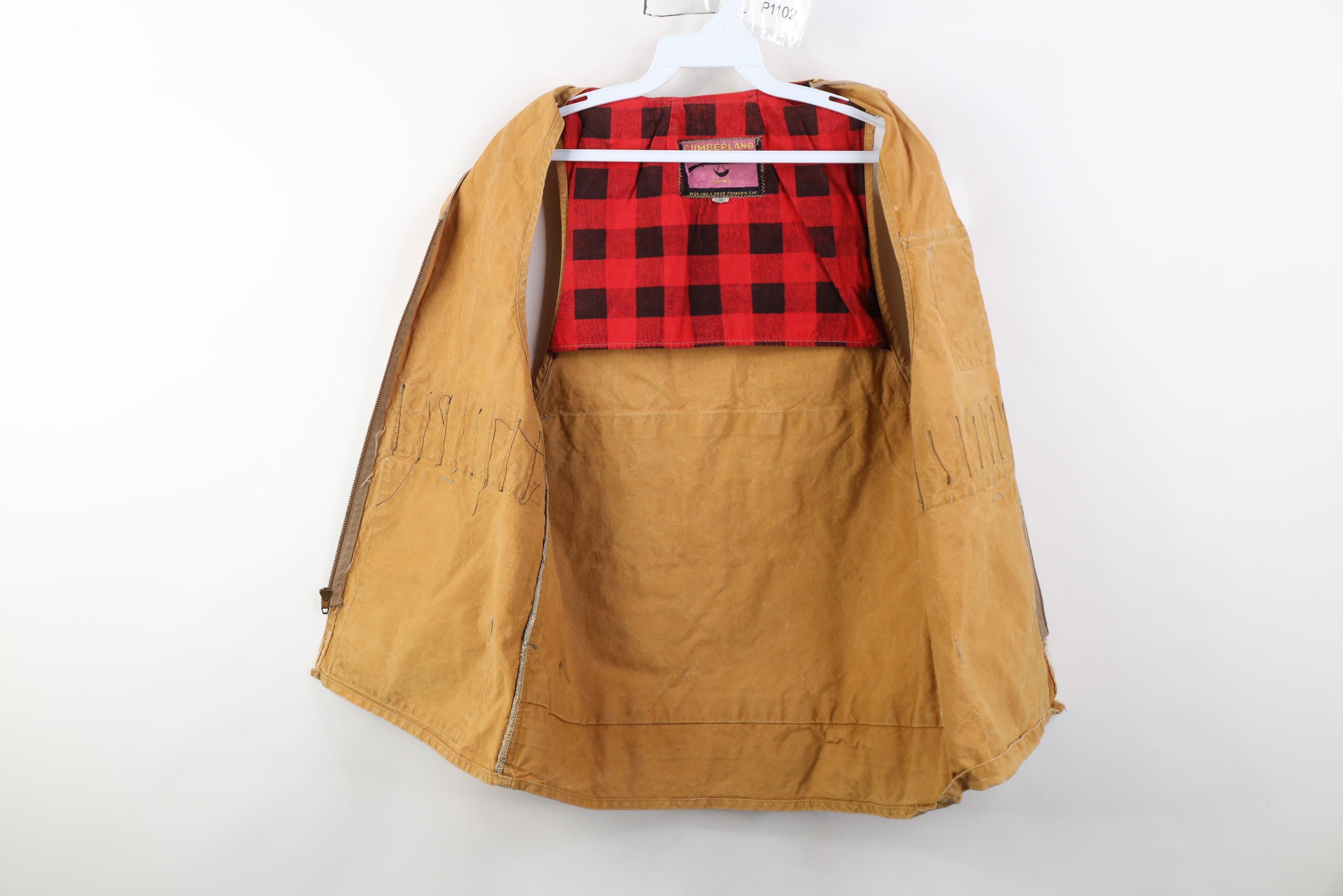 Vintage Vintage 50s Canvas Hunting Birding Vest Jacket Brown USA Size US M / EU 48-50 / 2 - 10 Thumbnail