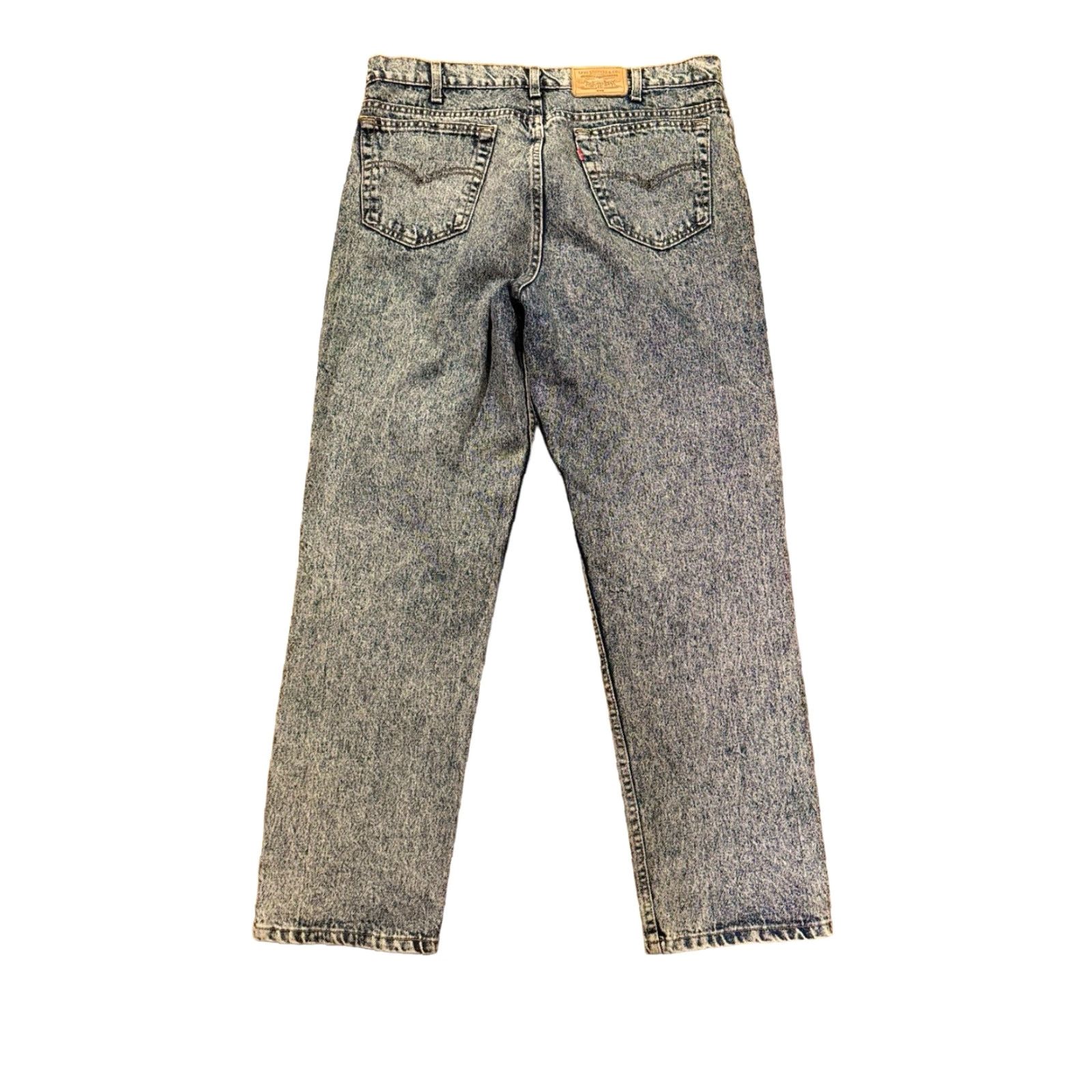 Denime VINTAGE Levi’s 540 Jeans Denim 80s Red Tab Acid Wash Relaxed Fit 38x30 USA Blue Mens Size US 38 / EU 54 - 4 Thumbnail