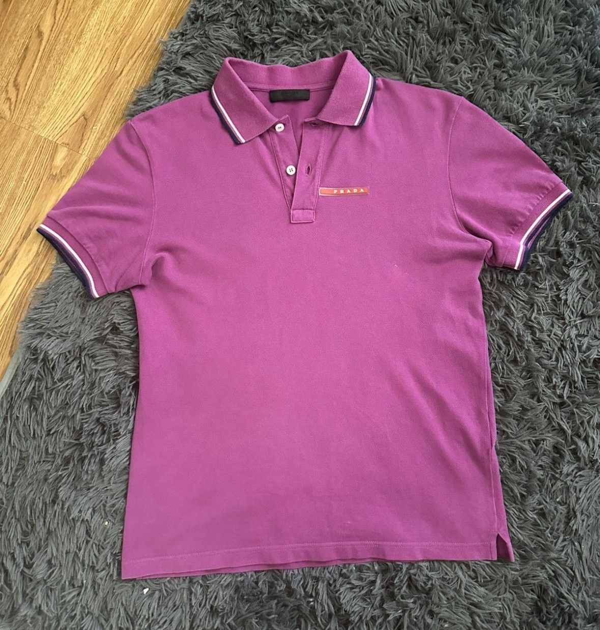 Prada Prada Red Tab Polo Size US S / EU 44-46 / 1 - 1 Thumbnail