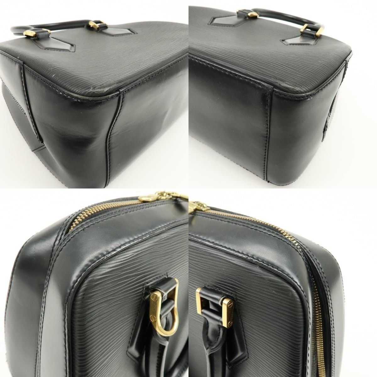 Louis Vuitton Louis Vuitton Epi Sablons Top Handle Bag Black Size ONE SIZE - 5 Thumbnail