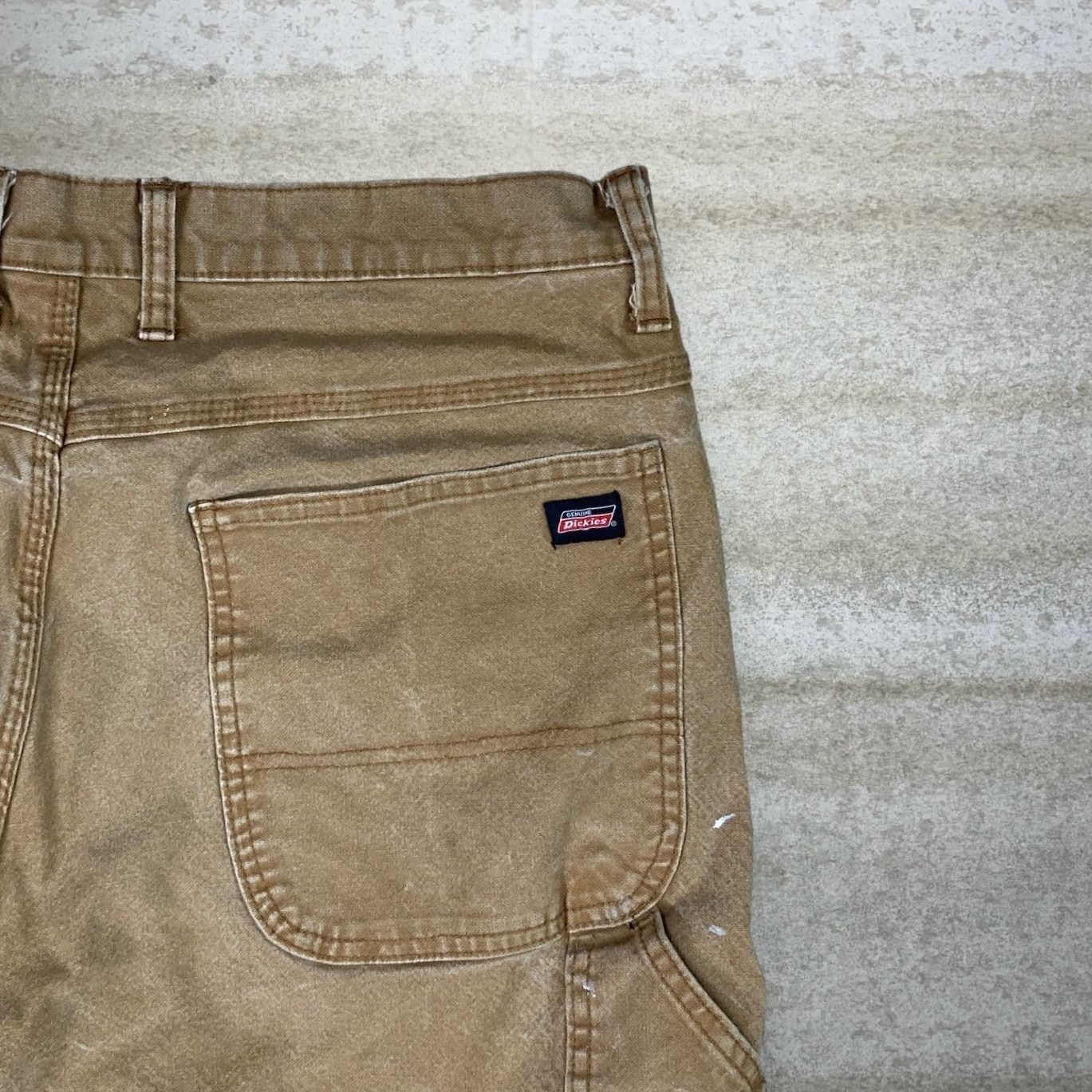 Dickies Vintage 90s Dickies Carpenter Pants 36x30 Straight Leg Tan Size US 36 / EU 52 - 3 Thumbnail