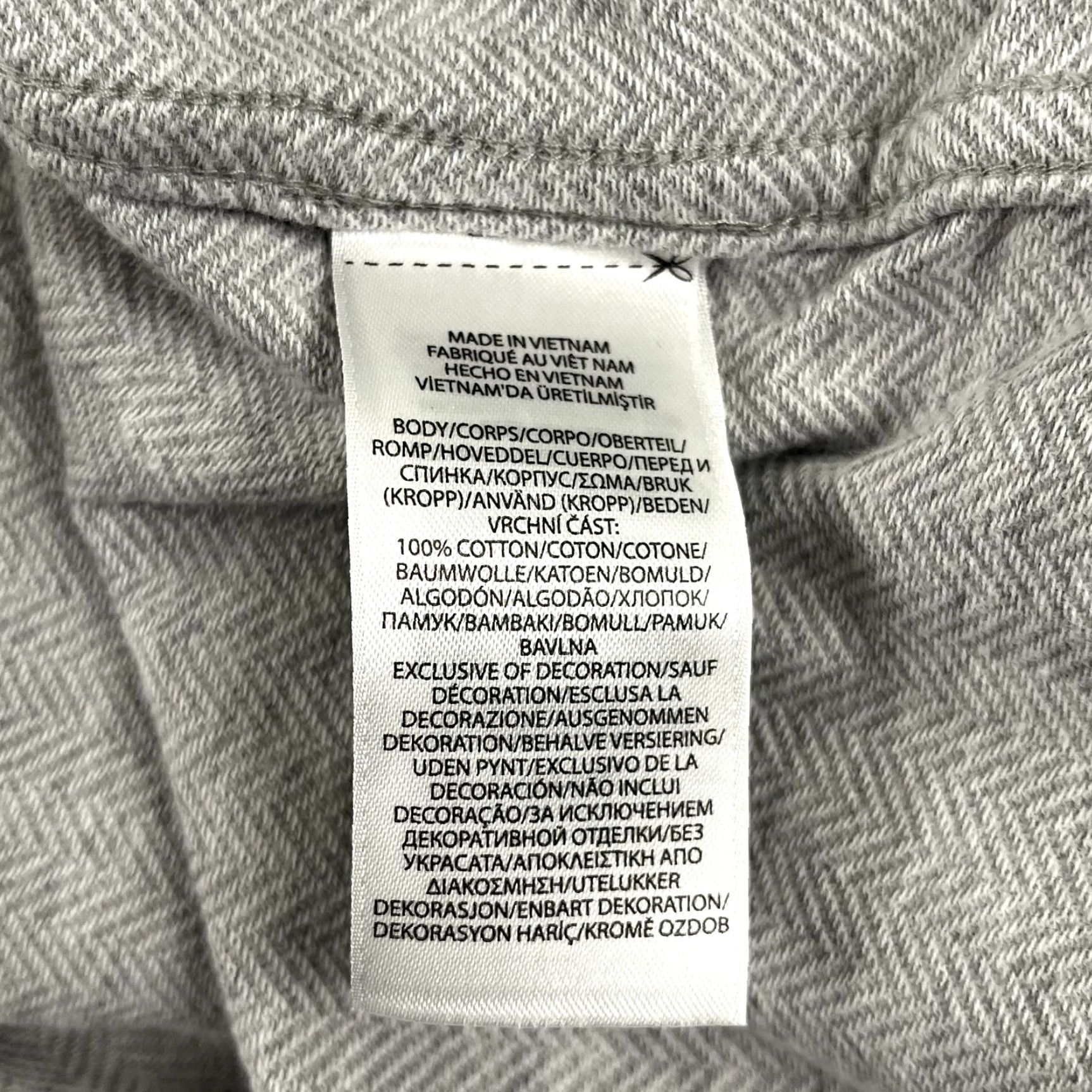 Polo Ralph Lauren Polo Ralph Lauren Shirt Mens Extra Large Gray Herringbone Button Up Long Sleeve Size US XL / EU 56 / 4 - 7 Thumbnail