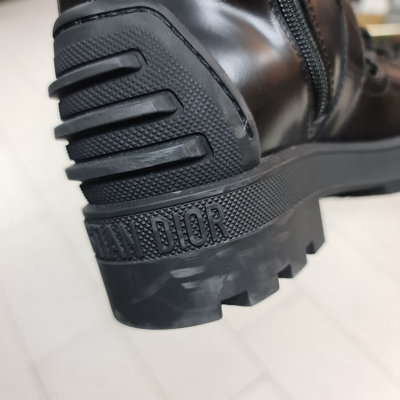 Dior Dior Black Leather Combat Boots sz. 38 Size US 7 / IT 37 - 9 Thumbnail