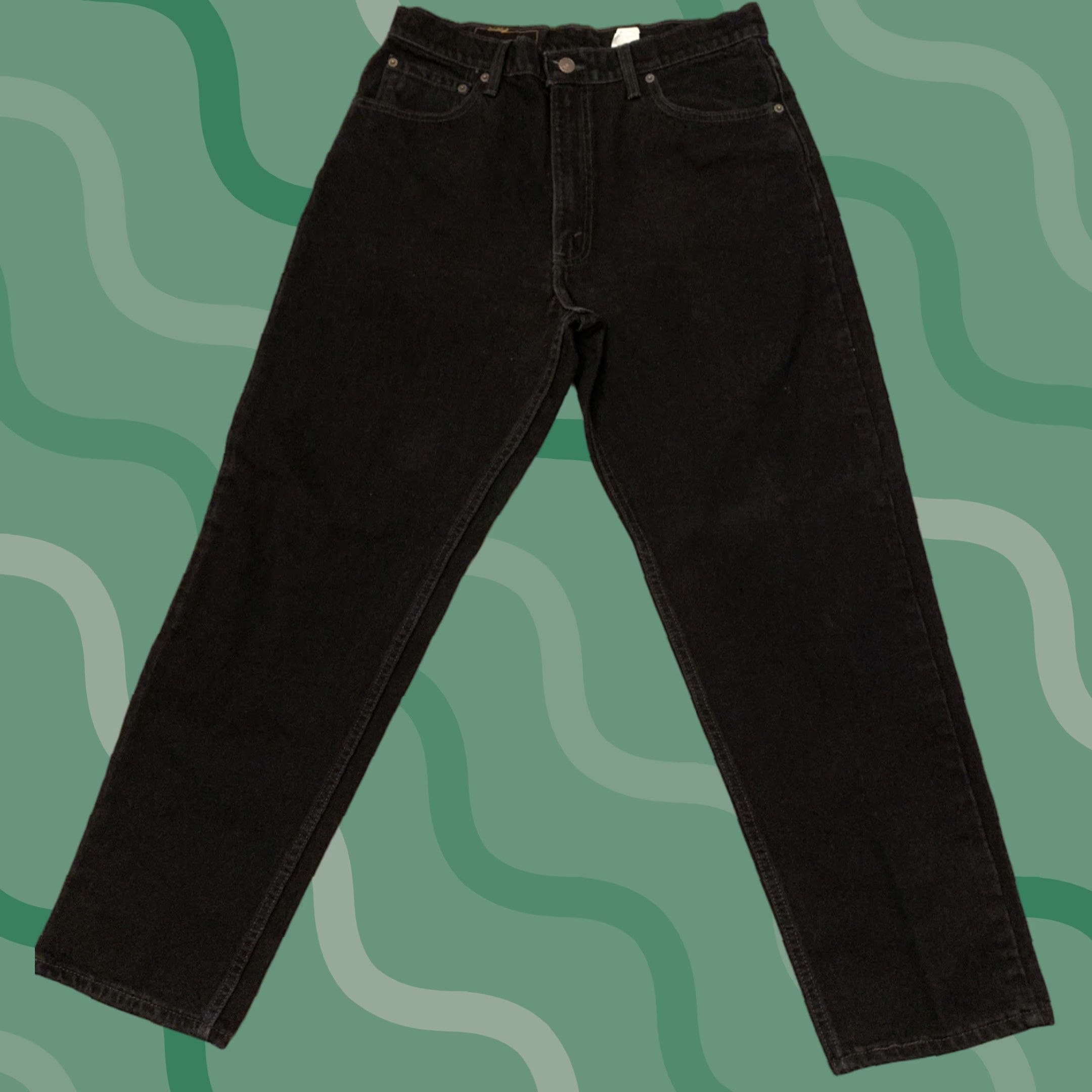 Levi's VINTAGE Levi's Jeans 550 Relaxed Tapered Fit - USA Made, 32x29, Black Denim, Men's Regular, 1990s Theme Size US 32 / EU 48 - 1 Thumbnail