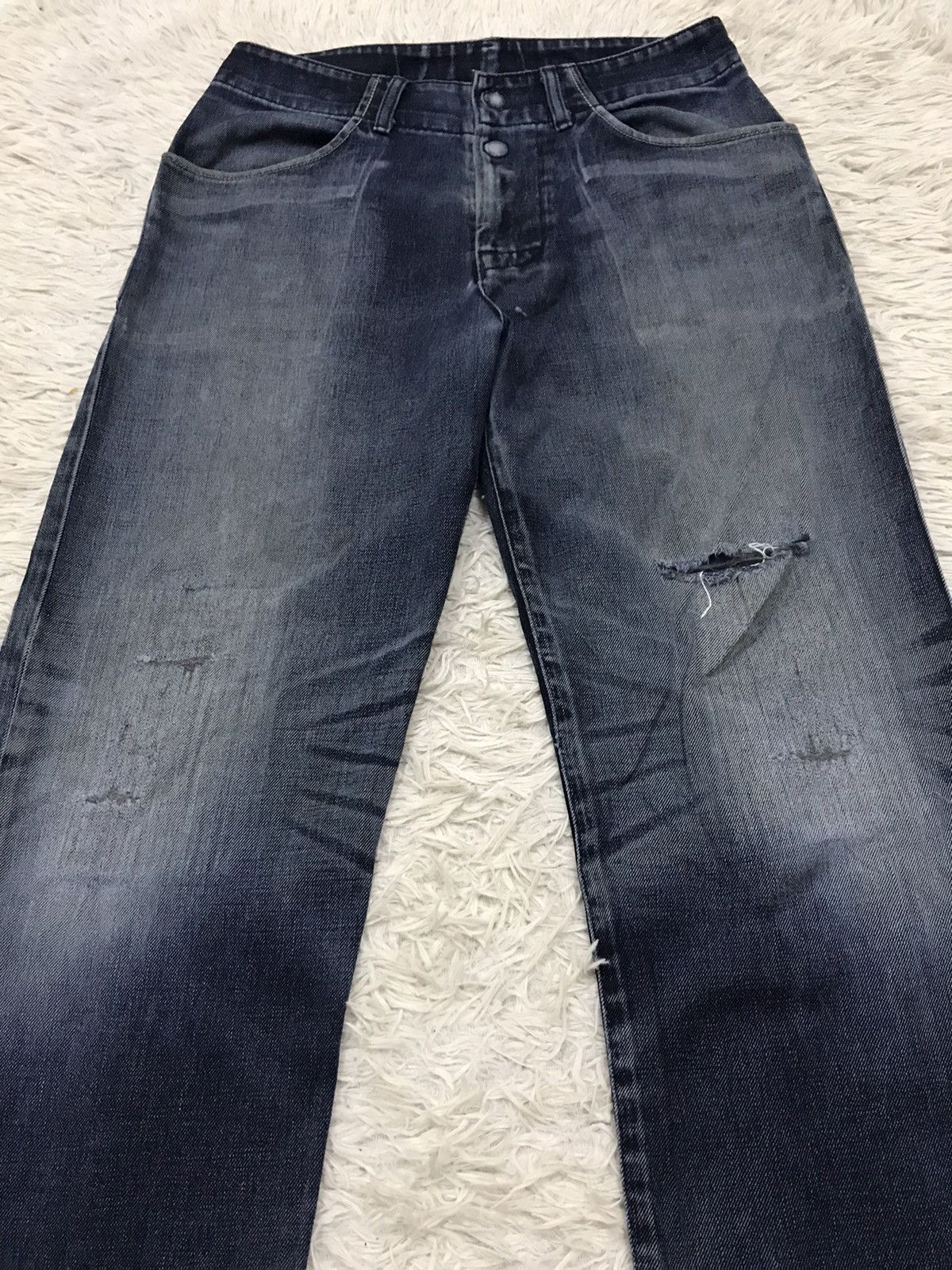 Levi's Vintage Clothing Vintage Levis N3BP Rubber Print Distressed Denim Jeans Size US 32 / EU 48 - 3 Thumbnail