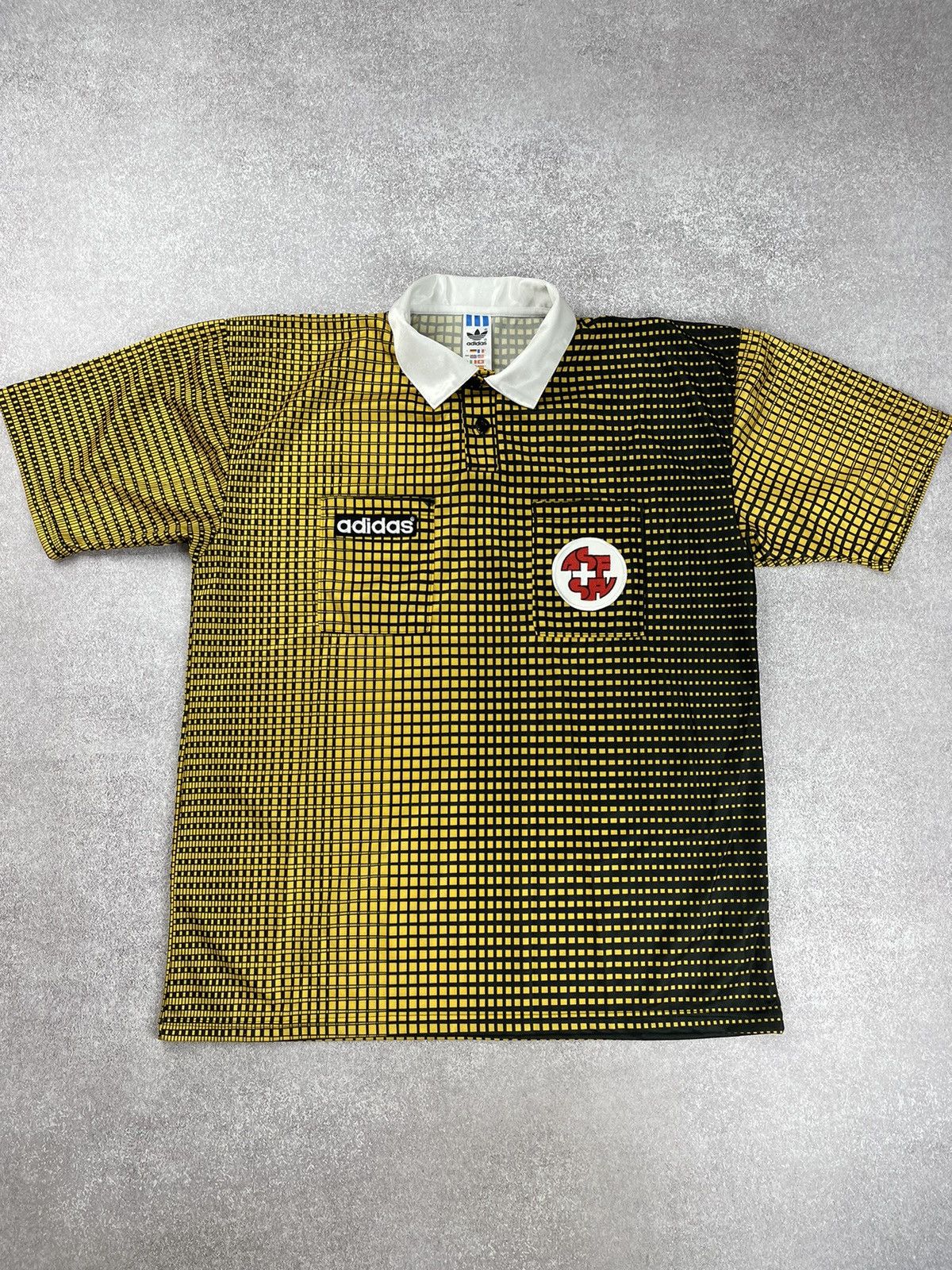Adidas × Vintage Switzerland Vintage Soccer Referee Jersey World Cup Size US L / EU 52-54 / 3 - 1 Thumbnail