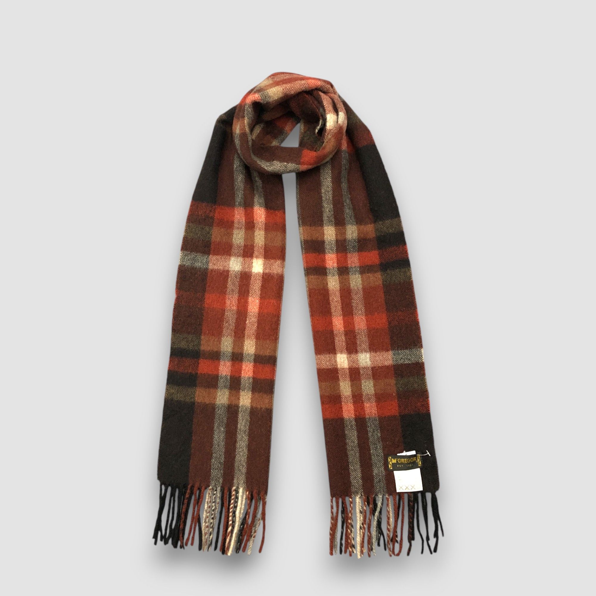 McGregor Vintage McGregor Scarf Muffler Wool Plaid Winter Scarves Size ONE SIZE - 1 Thumbnail