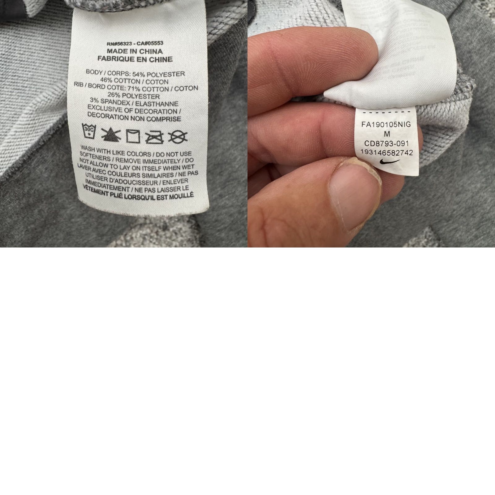 Nike Nike Dri-FIT Sweatshirt Women M Gray Cropped Pullover Athletic Streetwear Athleisure Size M / US 6-8 / IT 42-44 - 8 Thumbnail