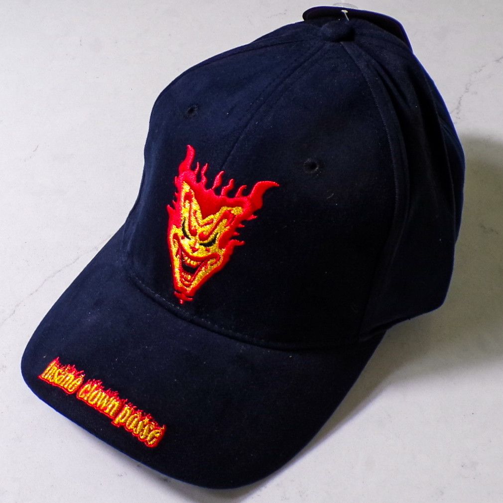 Vintage NWT 2002 Black Insane Clown Posse Fitted S/M Hat Size 38 - 1 Thumbnail