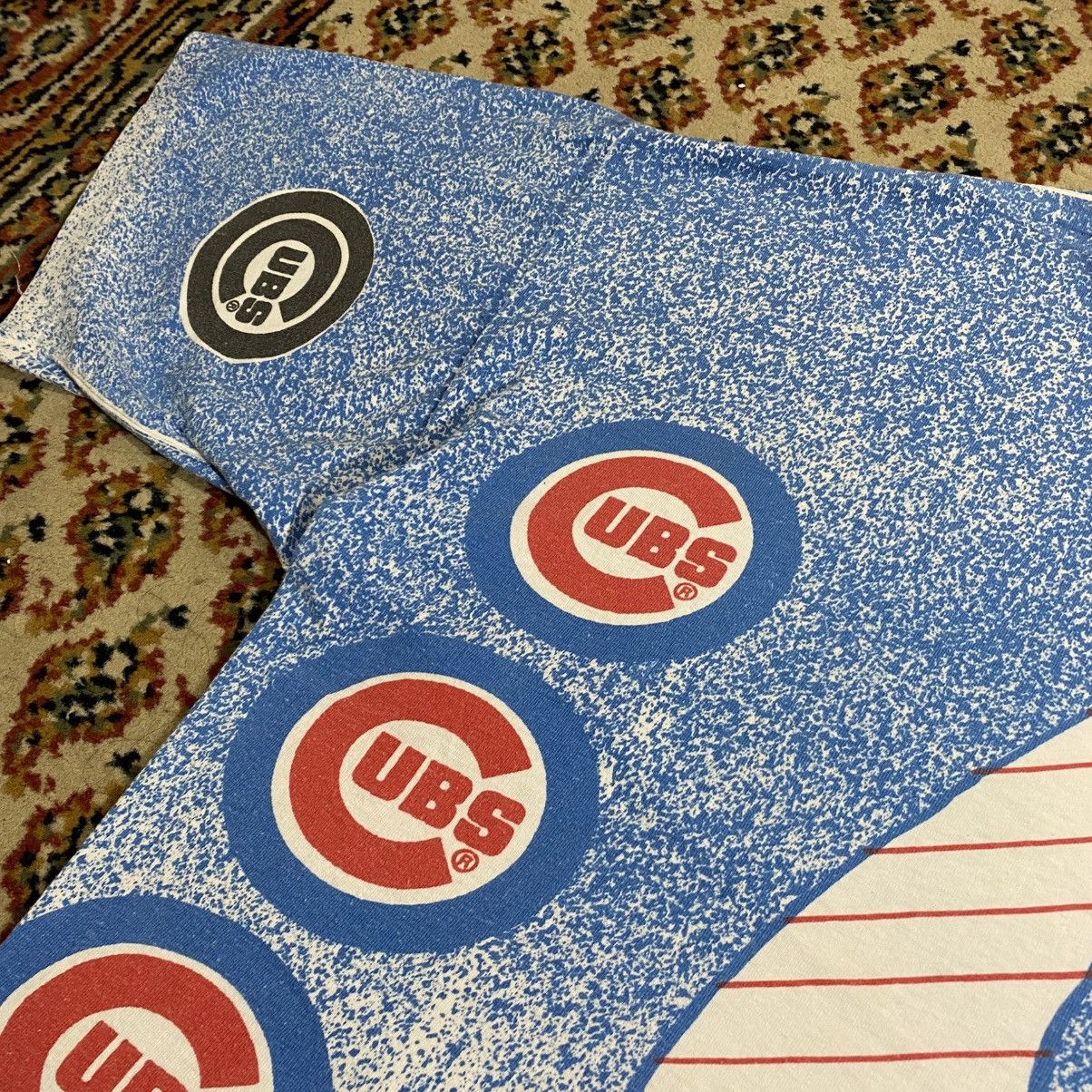 MLB × Vintage Vintage 1991 Chicago Cubs Full Print Tshirt Size US XL / EU 56 / 4 - 9 Thumbnail