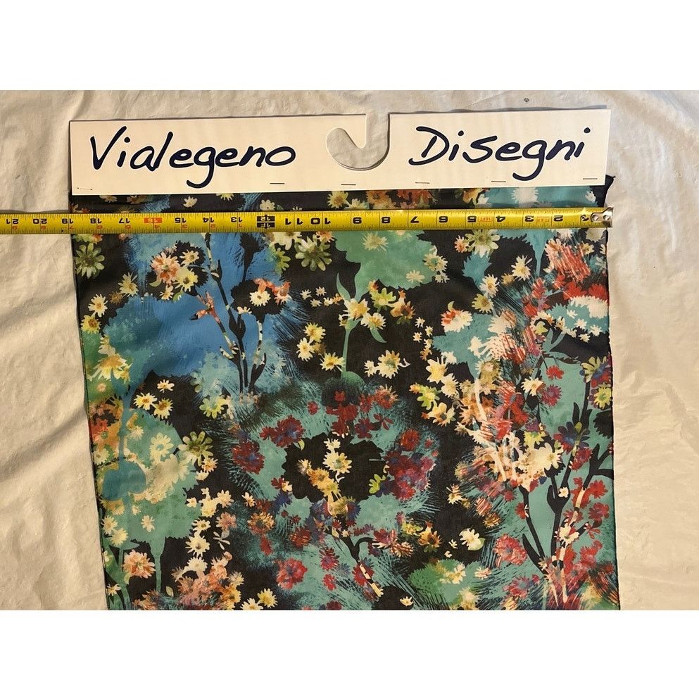 Other One of a Kind Silk Scarf Manufacture Sample - Flowers- Italy Size ONE SIZE - 6 Thumbnail
