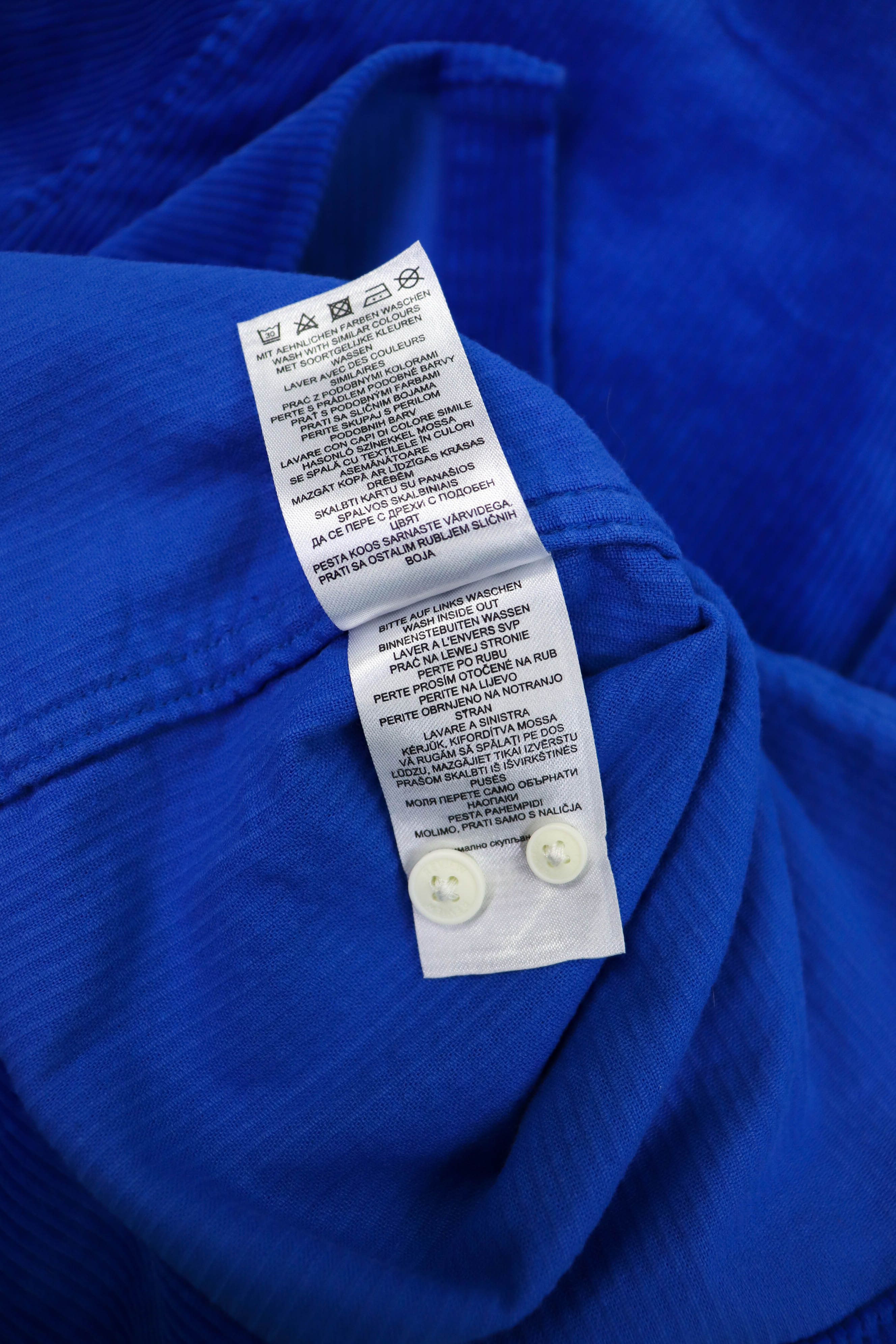 Reserved Review Bright Blue Heavy Corduroy LS Shirt Size US XL / EU 56 / 4 - 13 Thumbnail