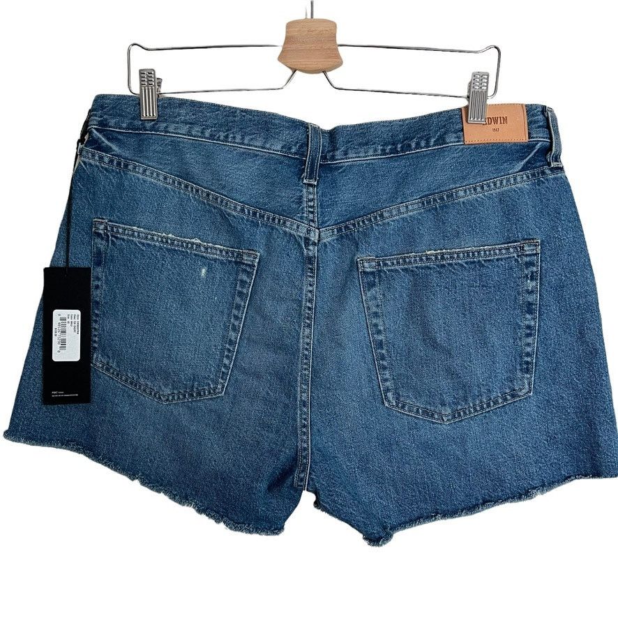 Edwin Edwin High Waist Cai Denim Cut Off Jean Shorts Size 33 Size 33" - 5 Thumbnail