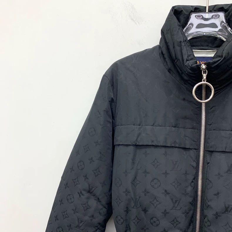 Louis Vuitton Louis Vuitton Black logo print full print zipper long slee Size XXS / US 00 / IT 34 - 3 Thumbnail