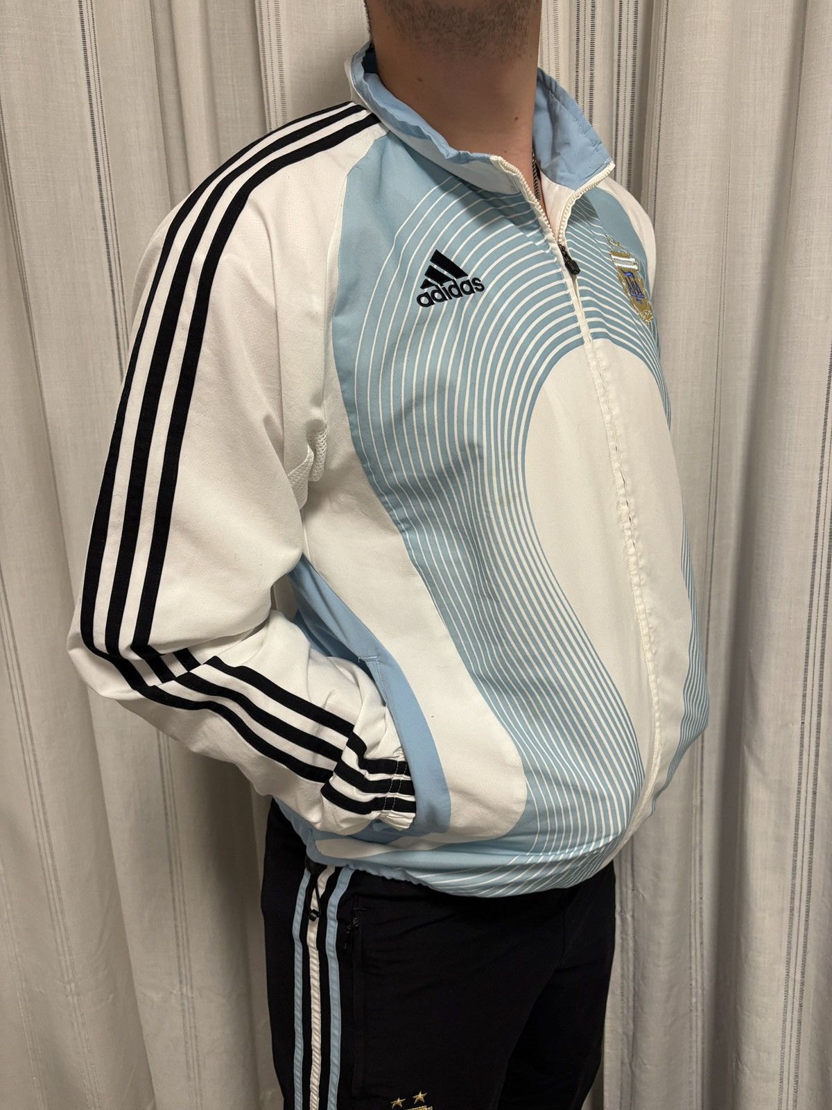 Adidas Argentina 2006 Tracksuit Training Jacket AFA M World Cup New Size 42L - 11 Thumbnail
