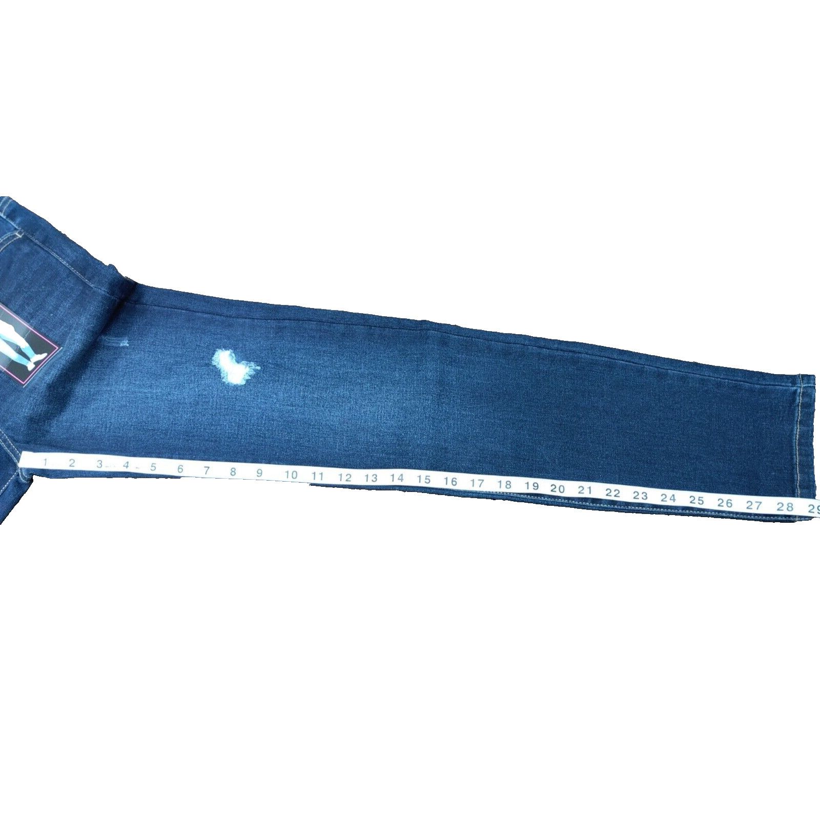 The Unbranded Brand No Boundaries SZ. 3 Skinny Jeans Five Button Fly Distressed Size 27" / US 4 / IT 40 - 7 Thumbnail