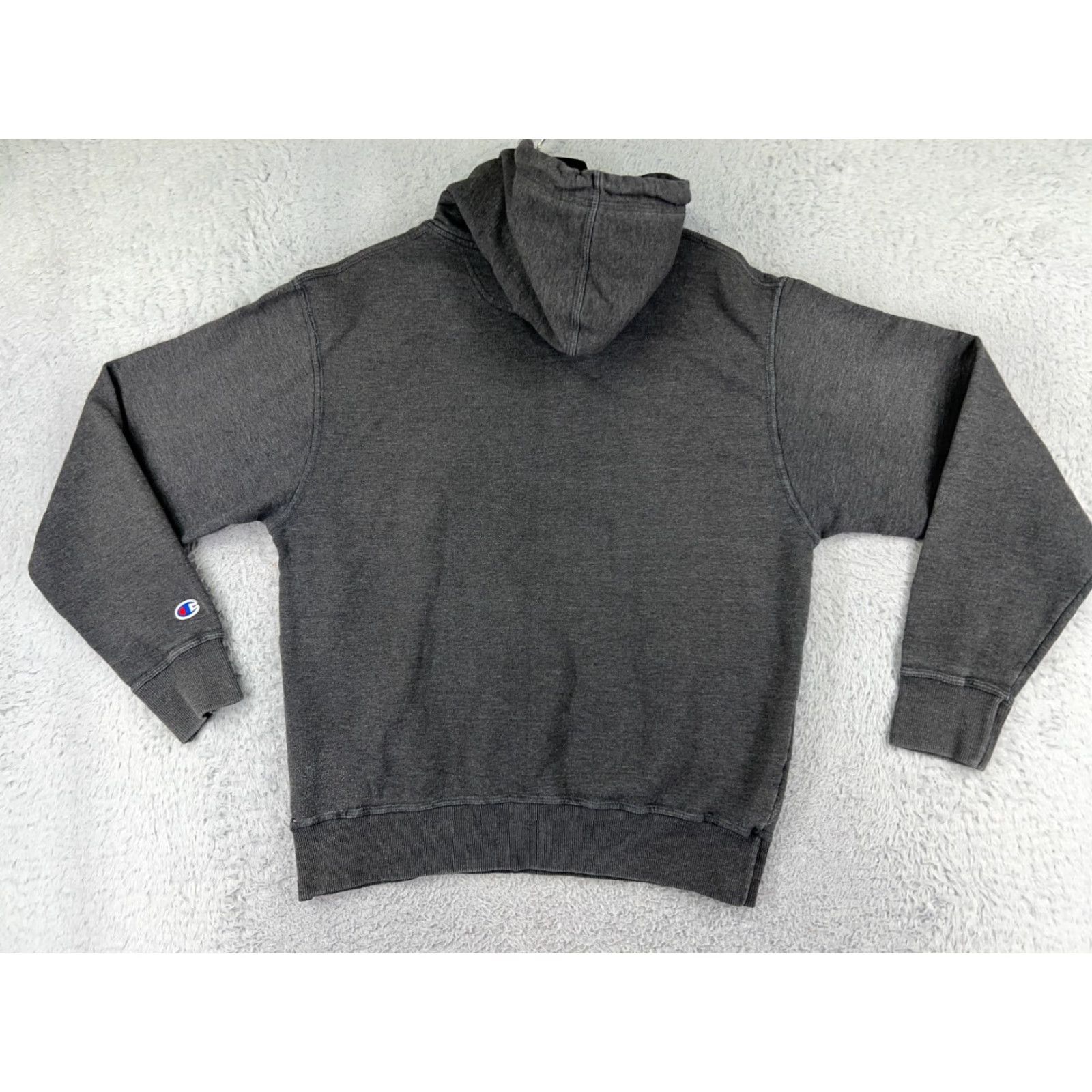 Champion VINTAGE Champion Hoodie Womens Medium Gray Pullover Long Sleeve Cotton Blend with Pockets USA Size M / US 6-8 / IT 42-44 - 2 Thumbnail