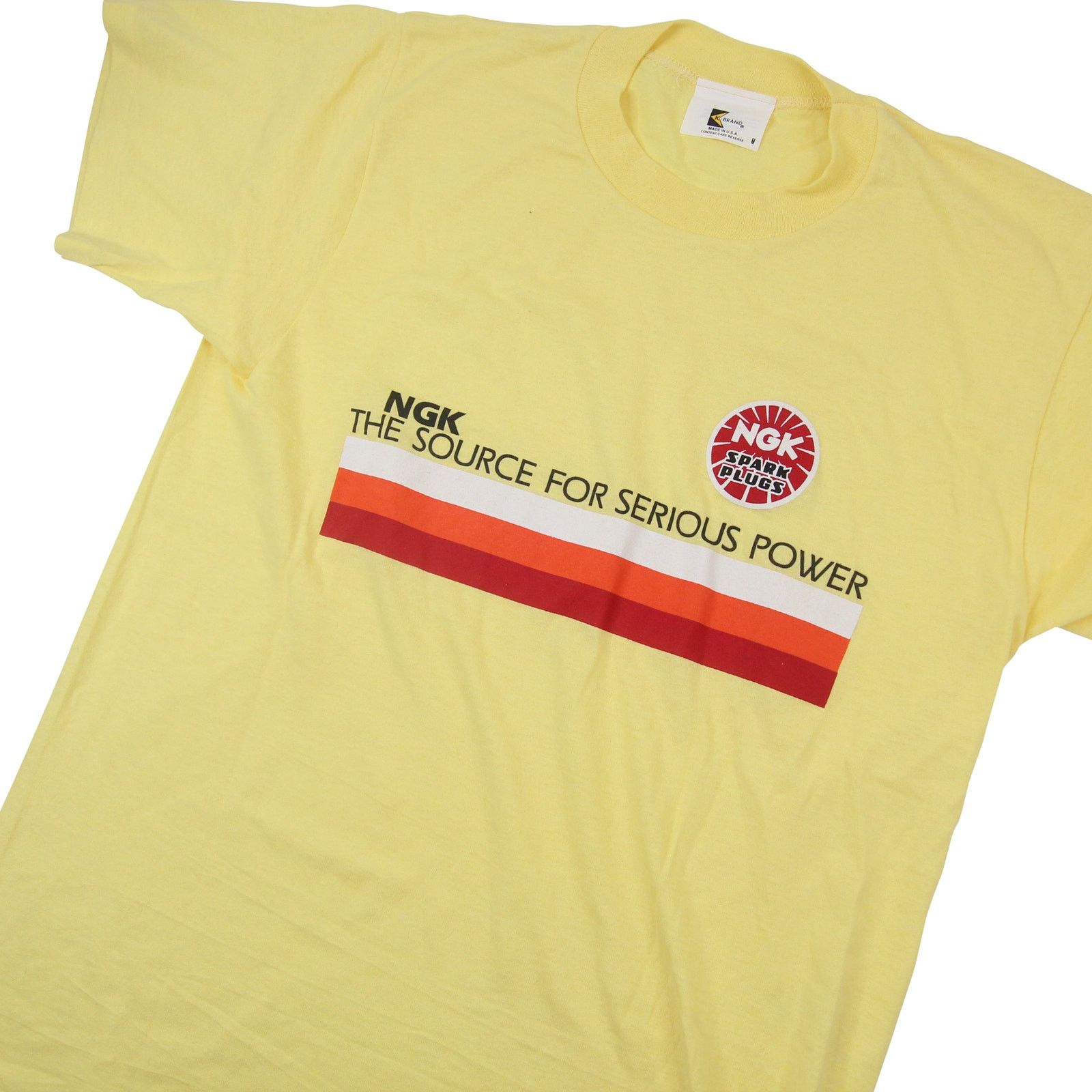 Vintage True Vintage K-Brand NGK Spark Plugs Graphic T Shirt Size US M / EU 48-50 / 2 - 2 Thumbnail