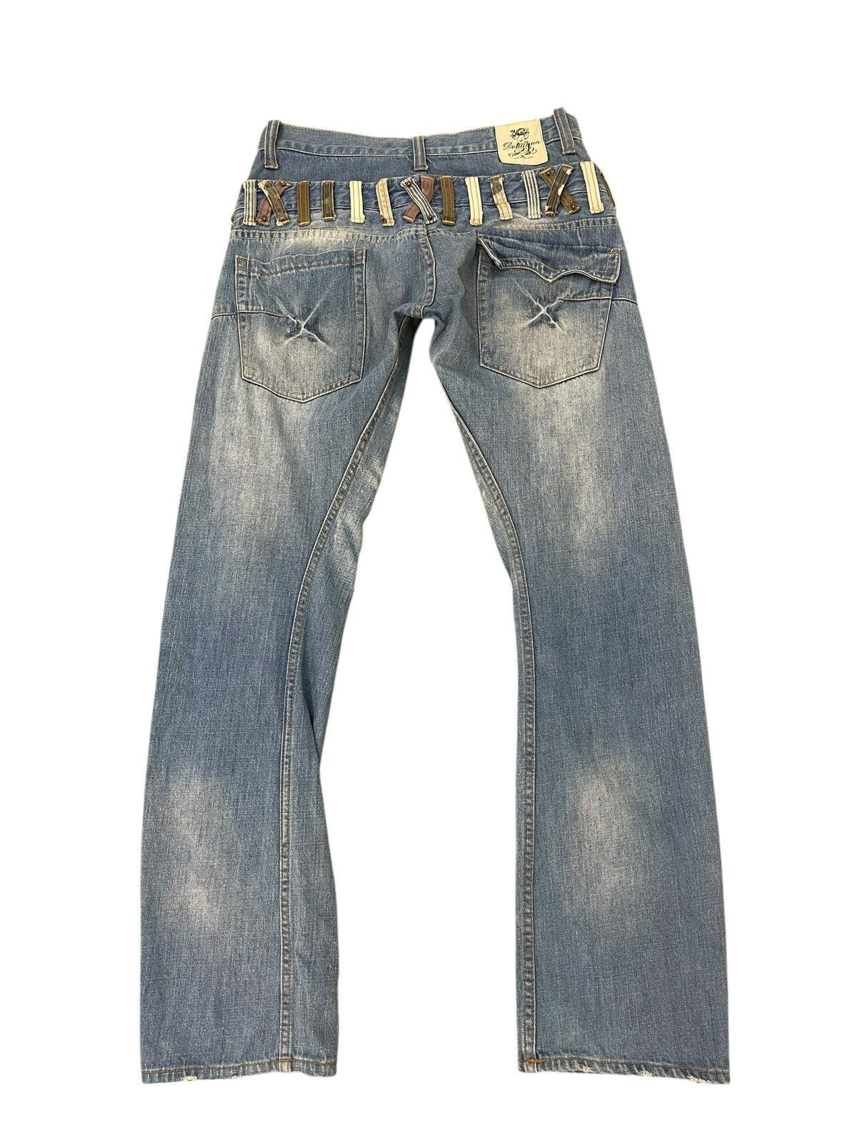 Japanese Brand Double Waist Jeans Dominate Slim Denim 2🟦2 Size US 31 - 2 Thumbnail