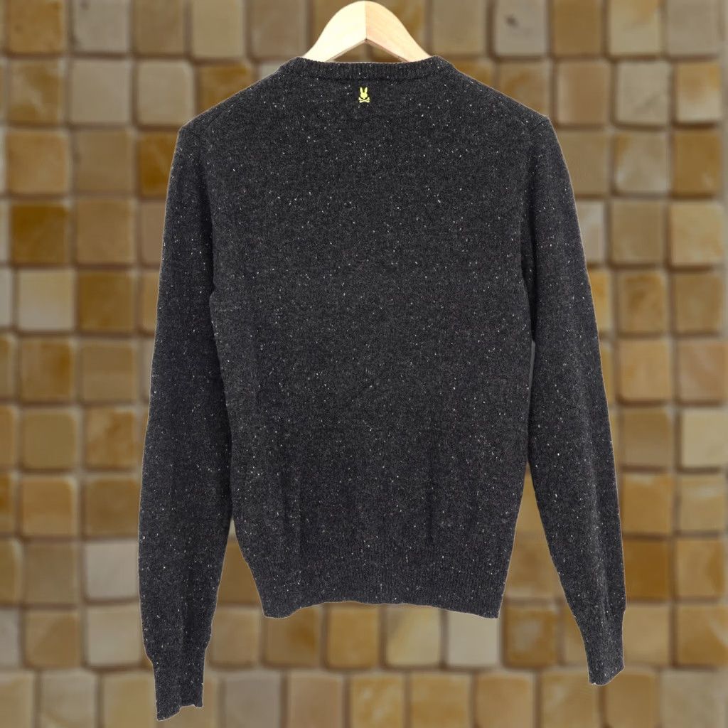 Psycho Bunny Psycho Bunny Sweater Unisex Adults Wool Crew Neck Black XXS Slub Knit Logo Pullover All Seasons Size XXS / US 00 / IT 34 - 1 Thumbnail