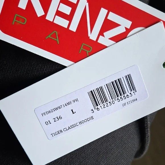 Kenzo Kenzo Black Tiger Hoodie Size L / US 10 / IT 46 - 6 Thumbnail