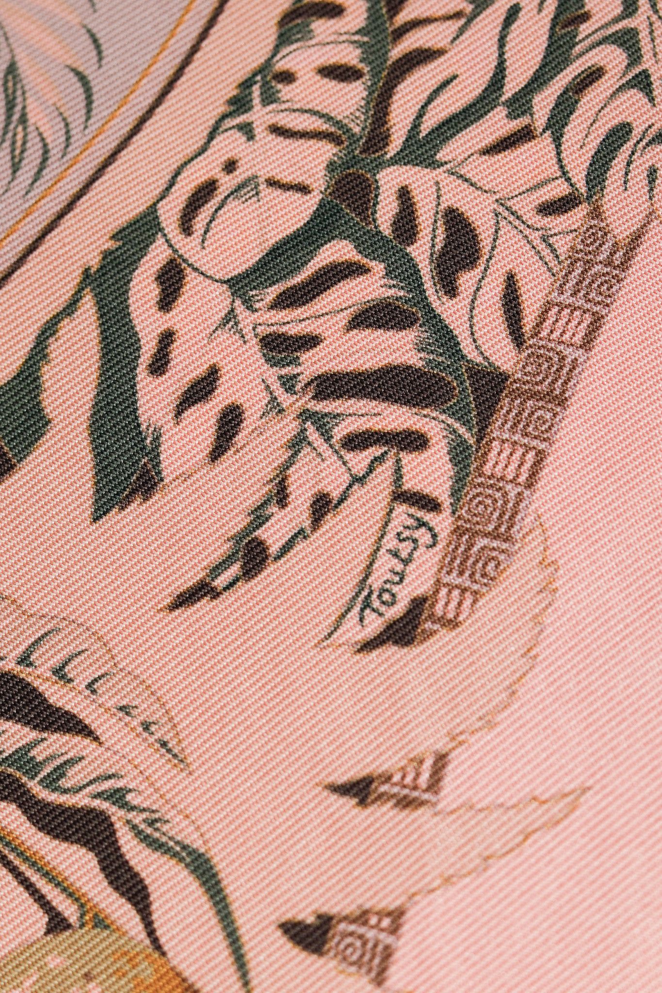 Hermes Hermes Silk Aloha Scarf 70 Rose Pale Silk Scarf Size ONE SIZE - 5 Thumbnail