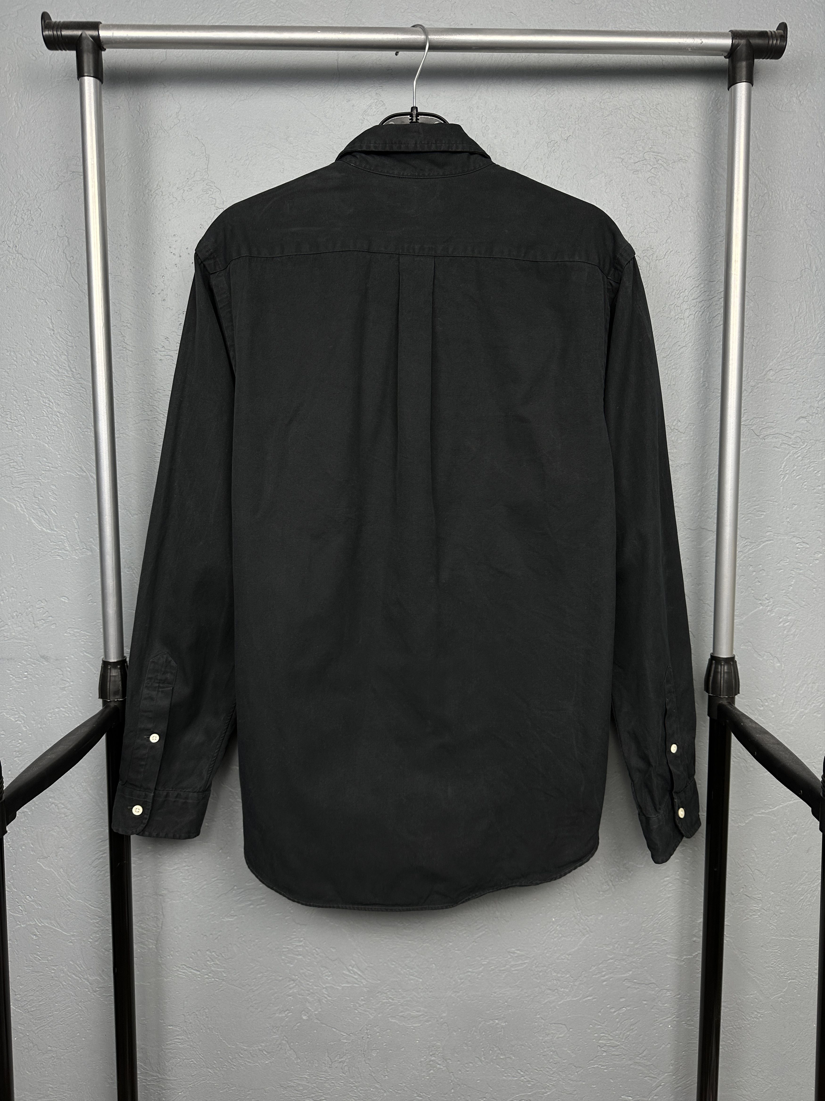 Polo Ralph Lauren Polo Ralph Lauren Vintage Mens Heavy Cotton Black Shirt Size US L / EU 52-54 / 3 - 5 Thumbnail