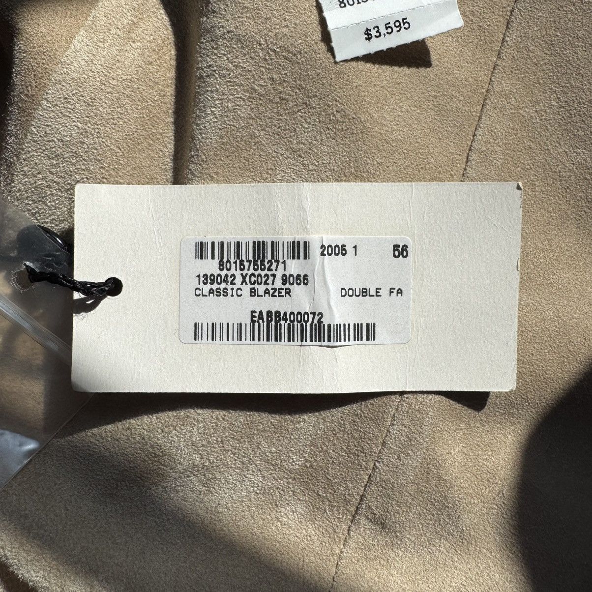 Gucci Gucci SS2005 Sand Beige Suede Leather Blazer Jacket Size US XL / EU 56 / 4 - 12 Thumbnail