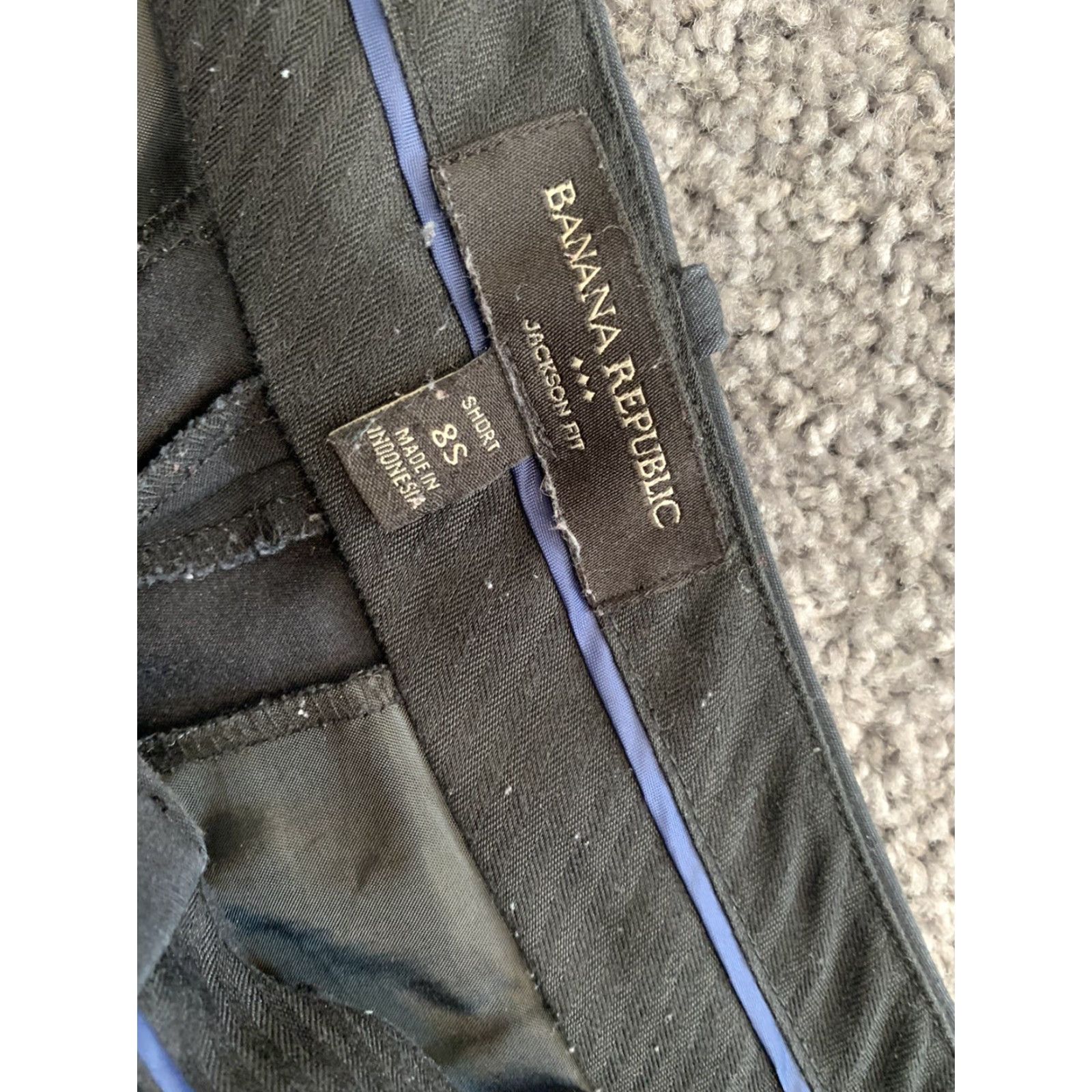 Banana Republic Banana Republic Jackson Fit womens size 8S stretch blue wide cuffed dress pants Womens Size 30" / US 8 / IT 44 - 3 Thumbnail