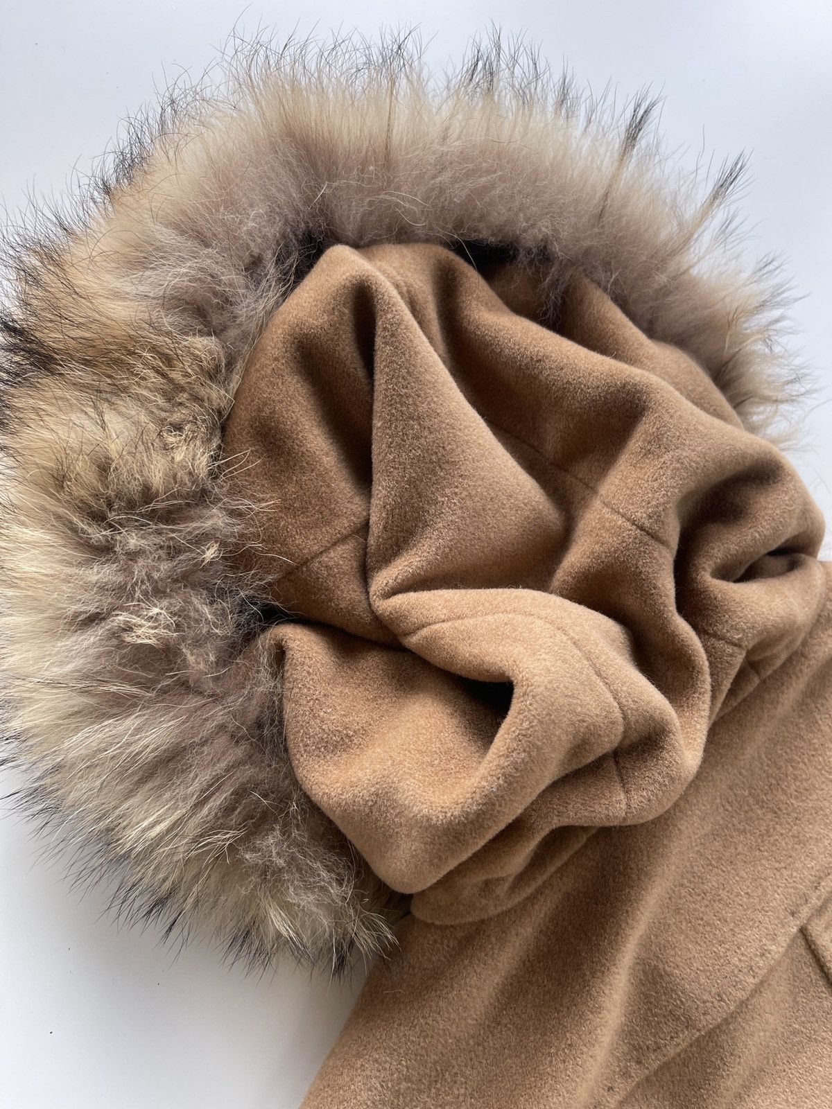Max Mara Max Mara Double Breasted Camel Hair Hoodies Coat Size M / US 6-8 / IT 42-44 - 9 Thumbnail