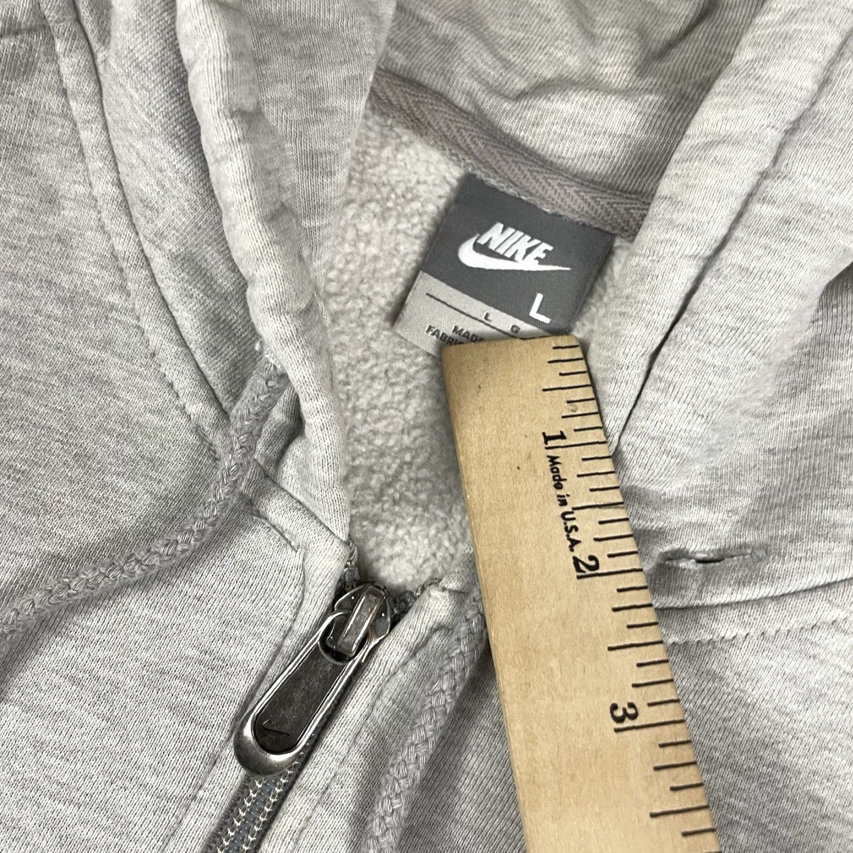 Nike VINTAGE Nike Full Zip Sweatshirt Hoodie Jacket Gray L Men Size US L / EU 52-54 / 3 - 5 Thumbnail
