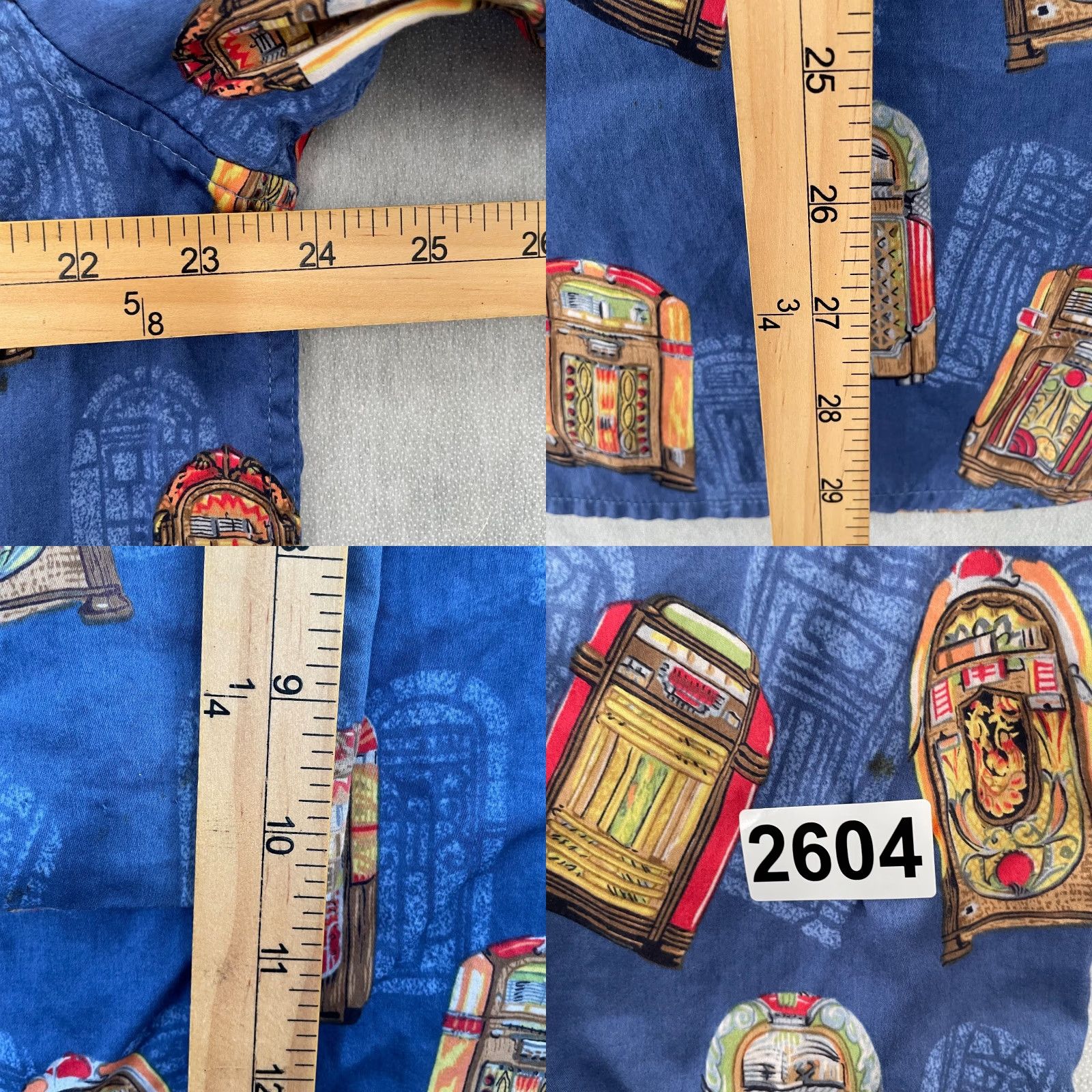 Reyn Spooner VINTAGE Reyn Spooner Shirt Adult XL Blue Egyptian Cotton Jukebox Hawaiian Button-Up Shirt Size US XL / EU 56 / 4 - 8 Thumbnail