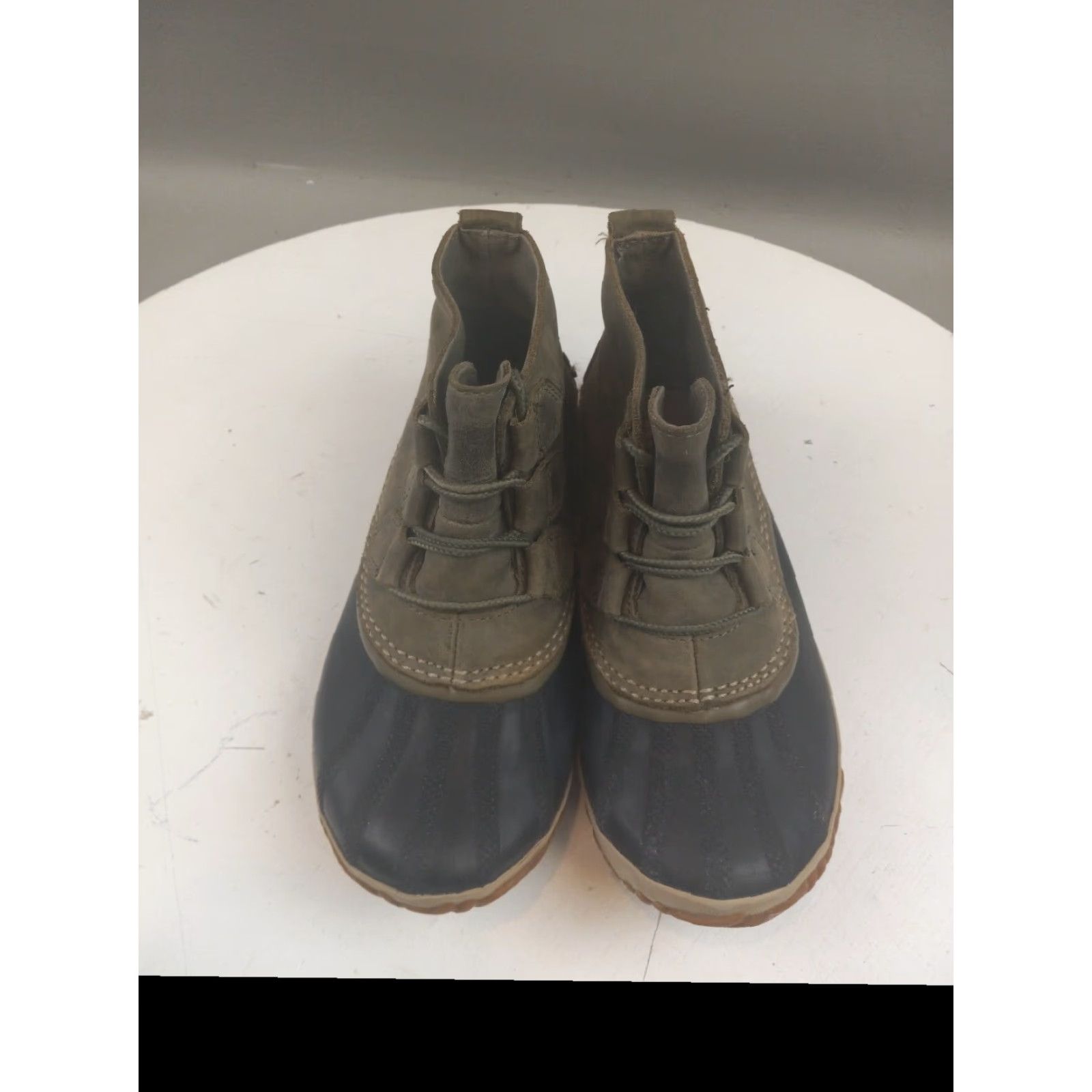 SOREL VINTAGE: No — Sorel Out N About Waterproof Duck Boots Womens SZ 6 Elk Green/Black NL2133-365 Size US 4 / IT 34 - 5 Thumbnail