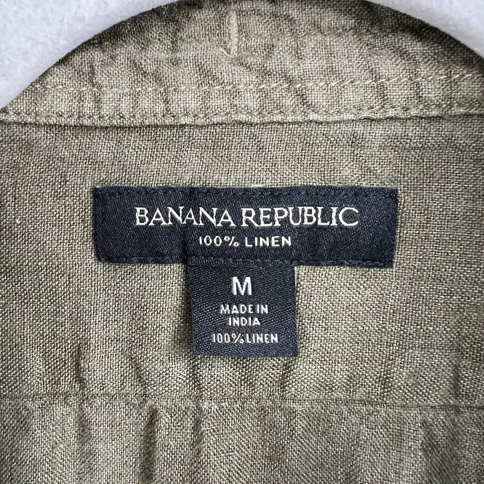 Banana Republic Banana Republic Castelletto Short Sleeve Linen Shirt Size M Size US M / EU 48-50 / 2 - 7 Thumbnail