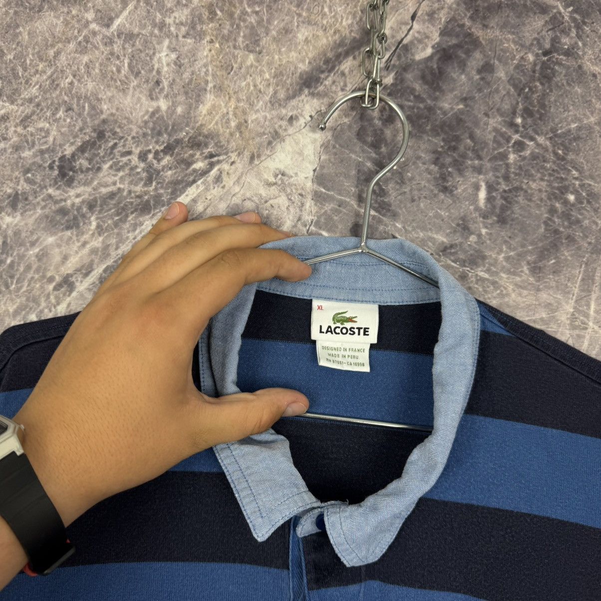 Lacoste Vintage Lacoste Rugby Polo Shirt XL Size Perfect Condition Size US XL / EU 56 / 4 - 3 Thumbnail