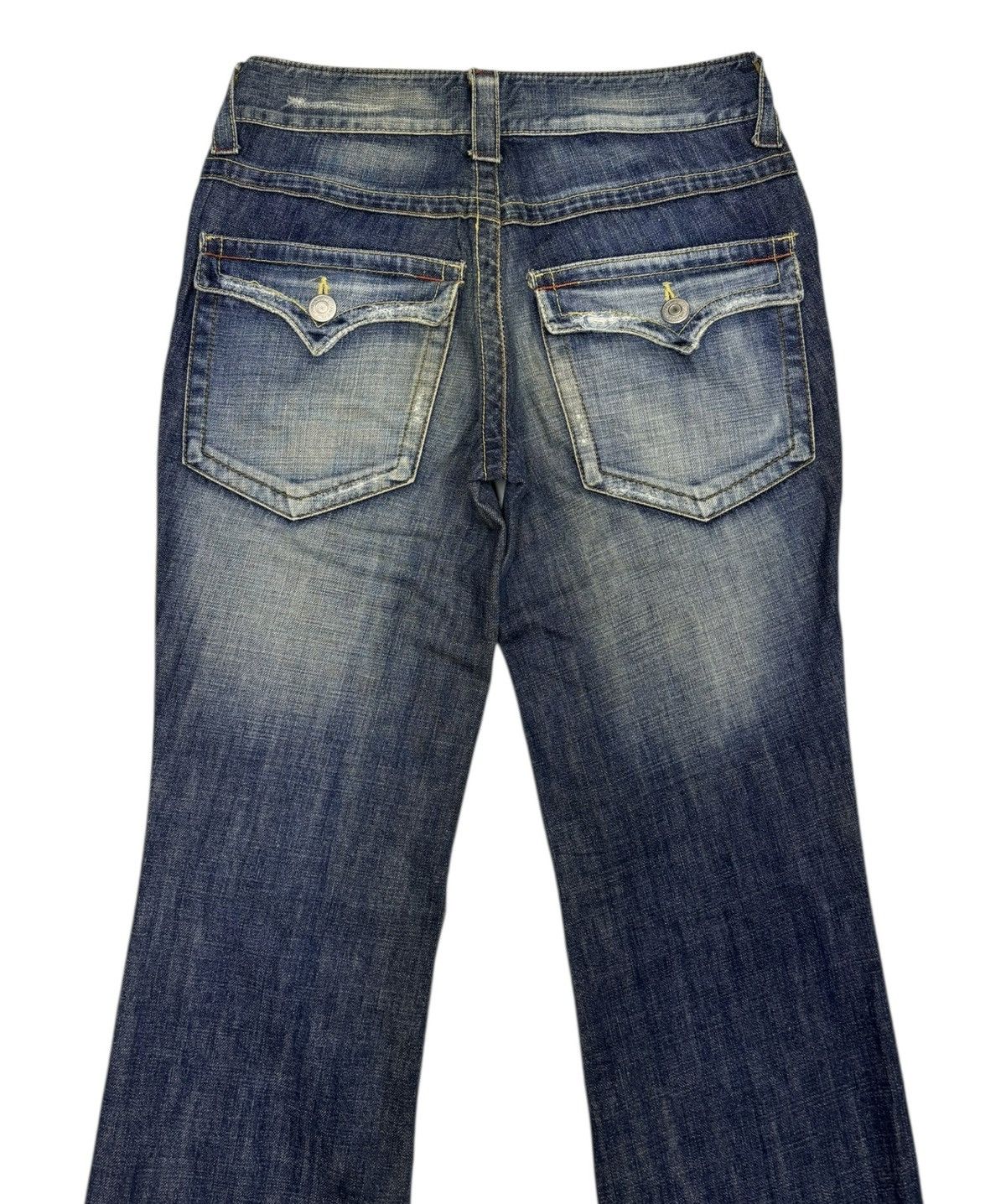 Tornado Mart FLARE TWISTED🔥VANQUISH CLAWMARK FLARED DENIM JEANS Size US 28 / EU 44 - 6 Thumbnail