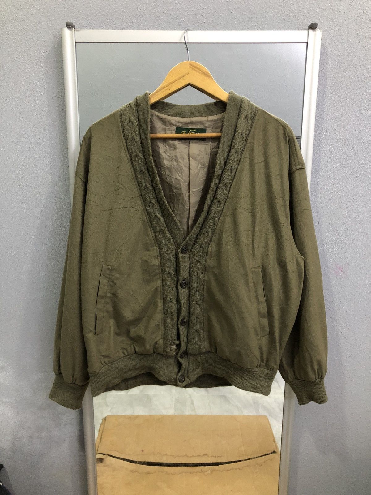 Vintage Vintage Jack Nicklaus Olive Cardigan Jacket Size US M / EU 48-50 / 2 - 2 Thumbnail