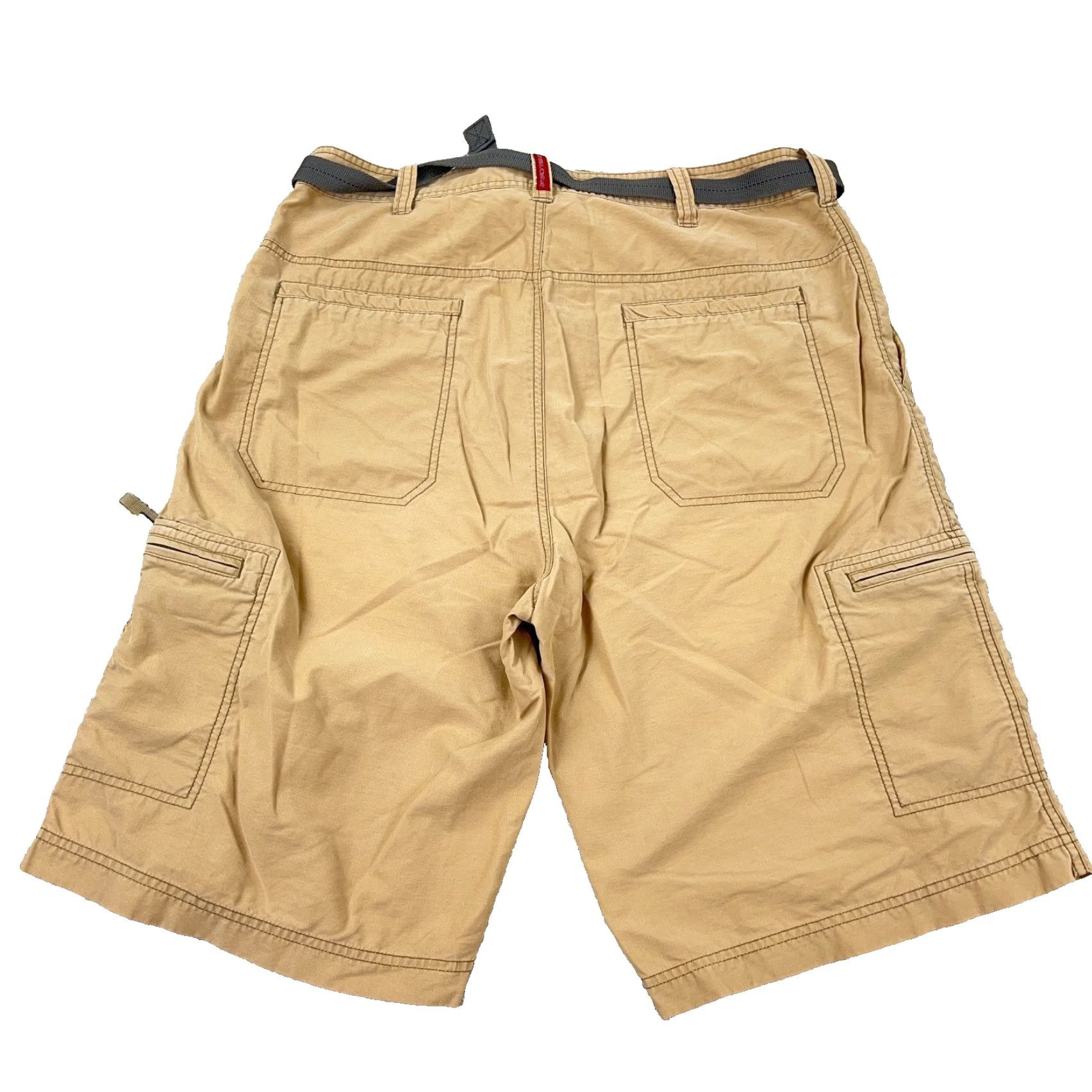 American Eagle Outfitters Vintage Y2K American Eagle Cargo Shorts Men 34 Tan Khaki Tan Baggy Skate Belted Size US 34 / EU 50 - 2 Thumbnail