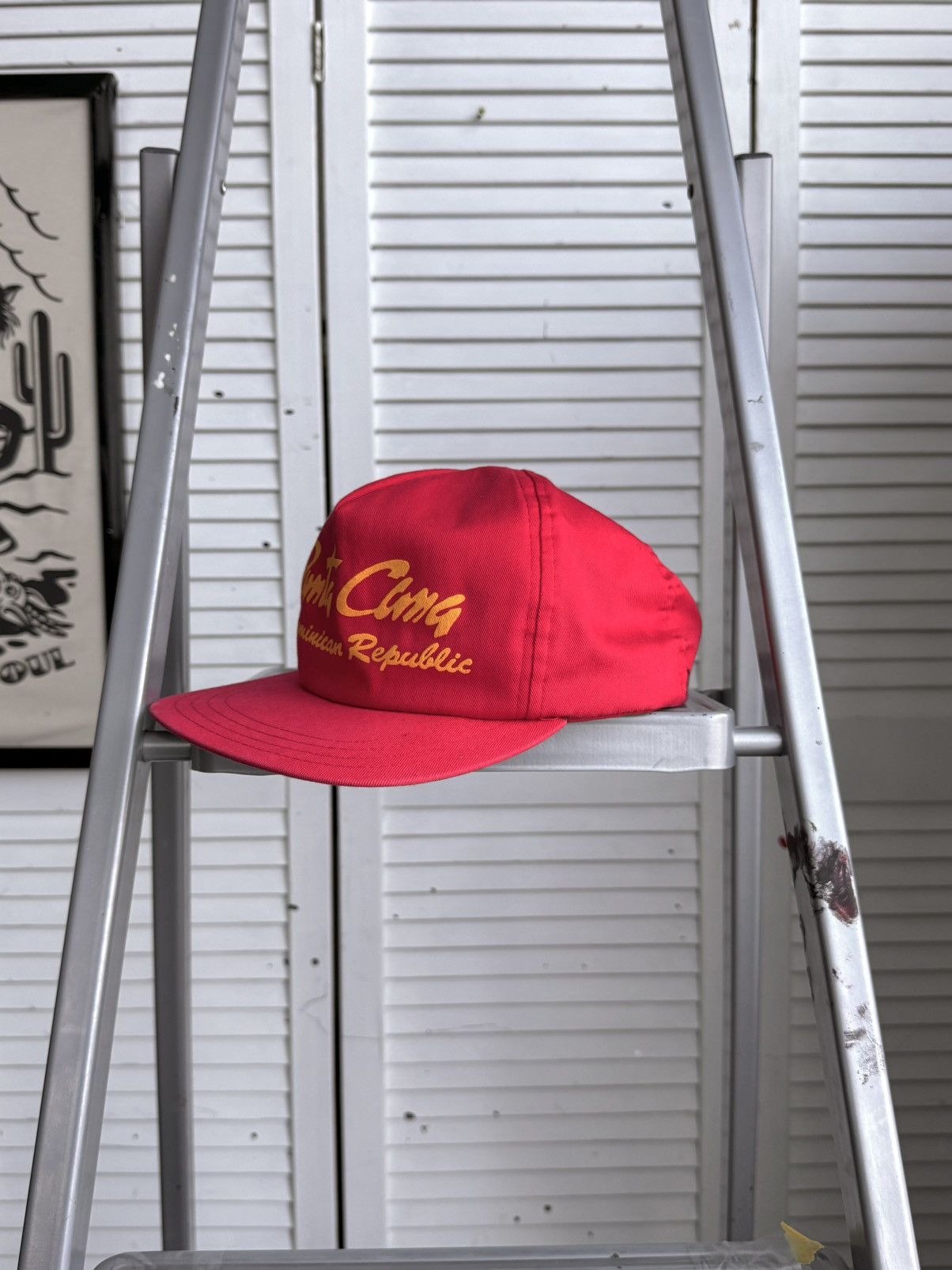 Vintage Vintage Punta Cana Dominican Republic Snapback Cap Red 90s Size ONE SIZE - 4 Thumbnail