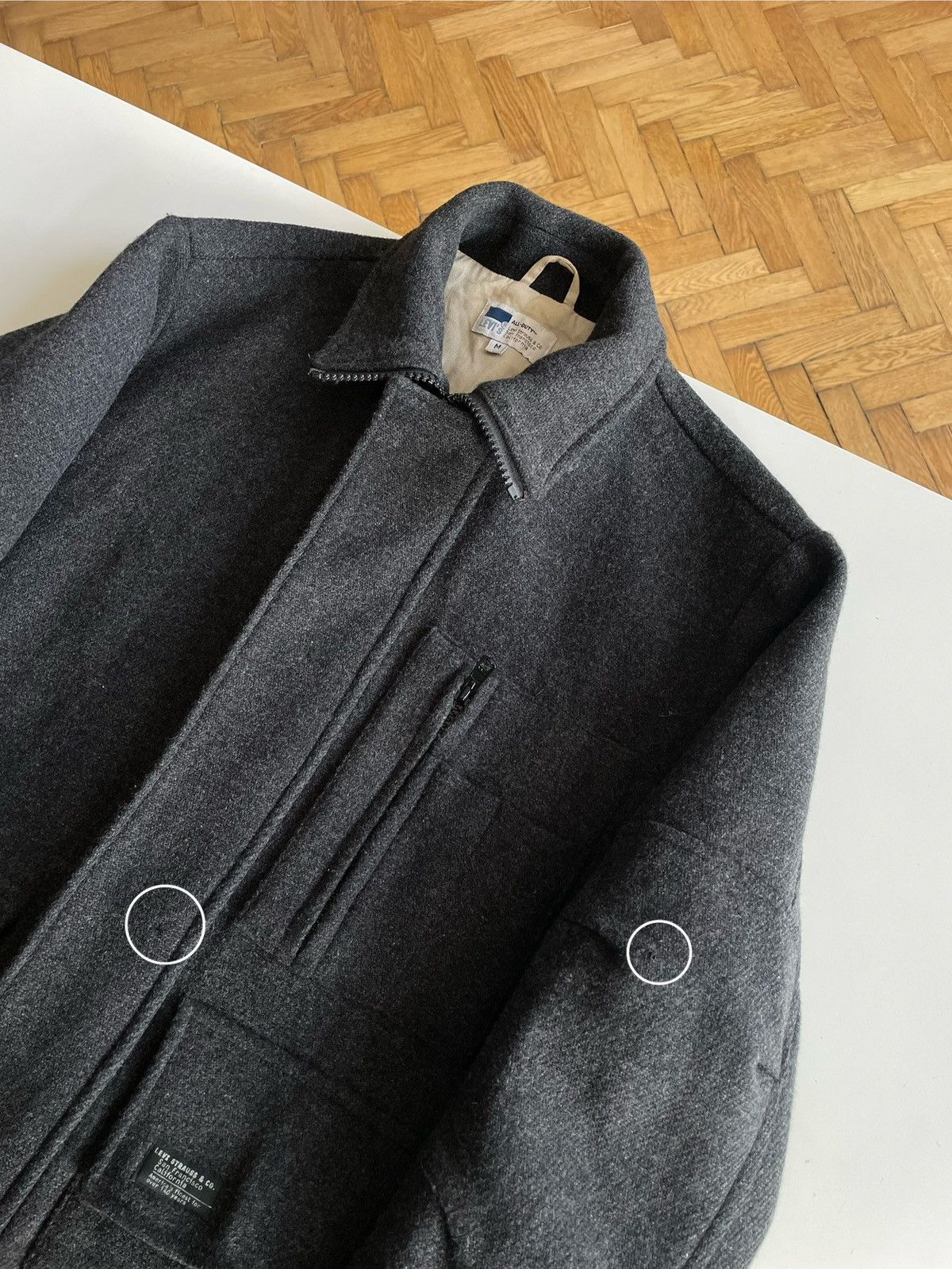 Levi's 1999 Levi’s ALL-DUTY: A Woolen 1/2 Coat Heavyweight Jacket Size US M / EU 48-50 / 2 - 10 Thumbnail