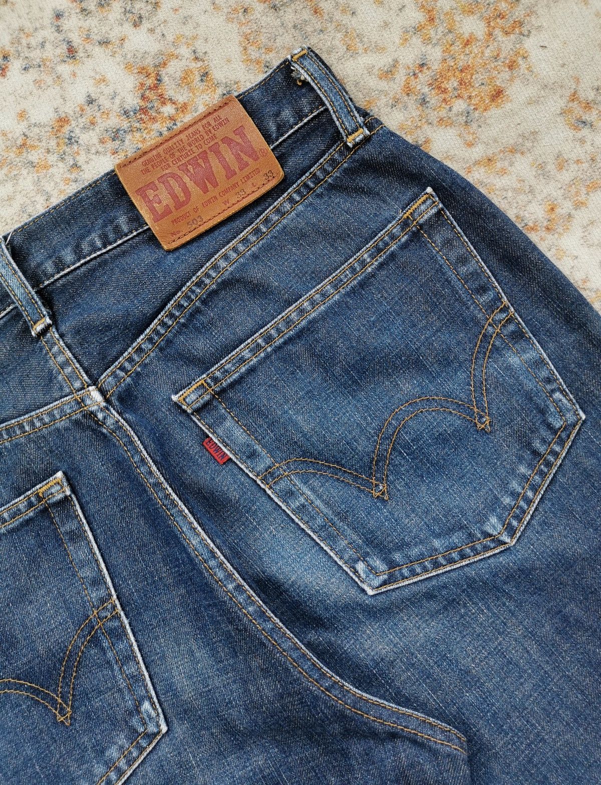 Edwin × Vintage Edwin 503 Regular Straight Jeans (LG101) Size US 32 / EU 48 - 5 Thumbnail