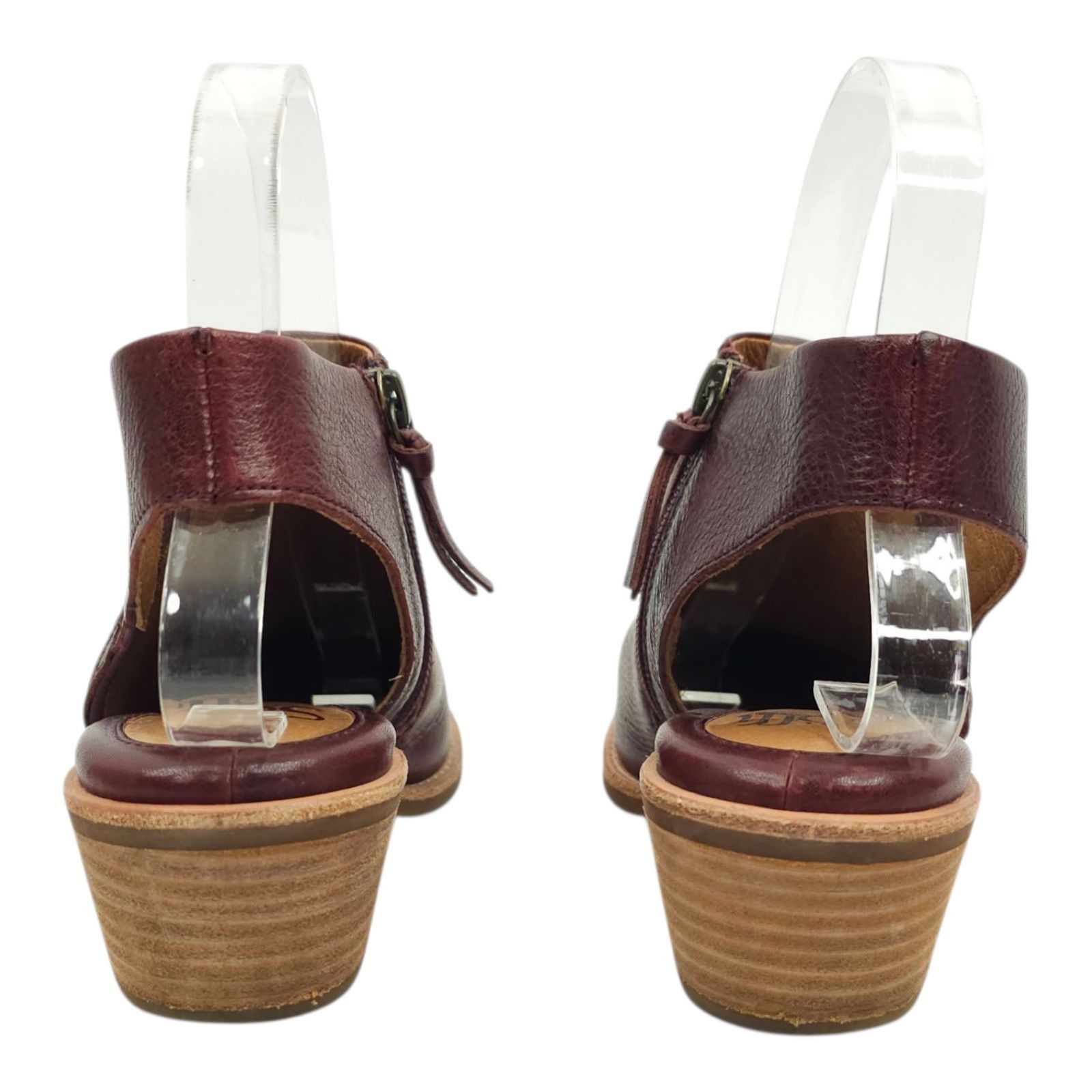Other Sofft Arabia Slingback Bootie Women 6M Port Leather Maroon Size US 6 / IT 36 - 4 Thumbnail